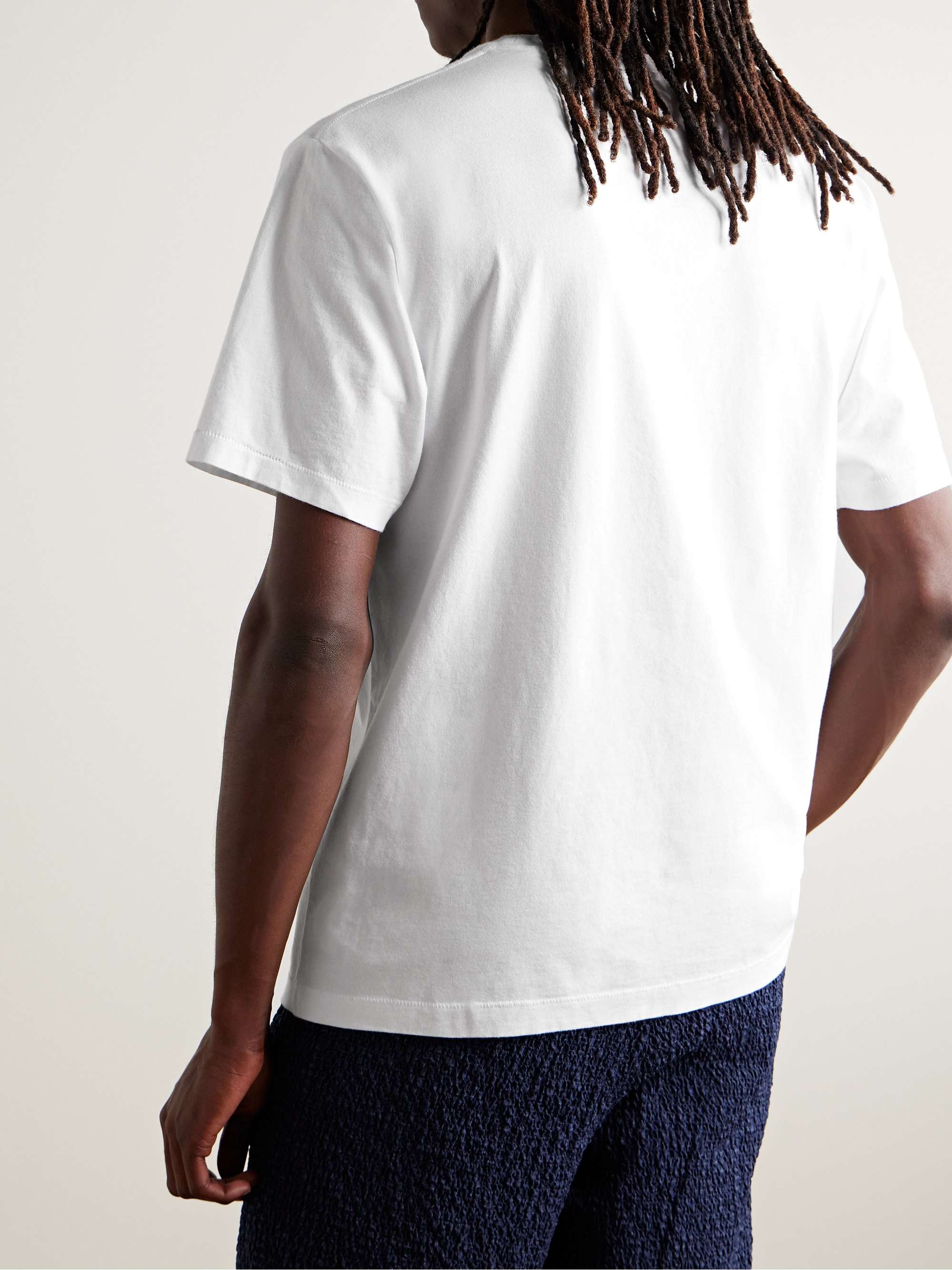 KENZO Appliquéd Logo-Embroidered Cotton-Jersey T-Shirt for Men | MR PORTER