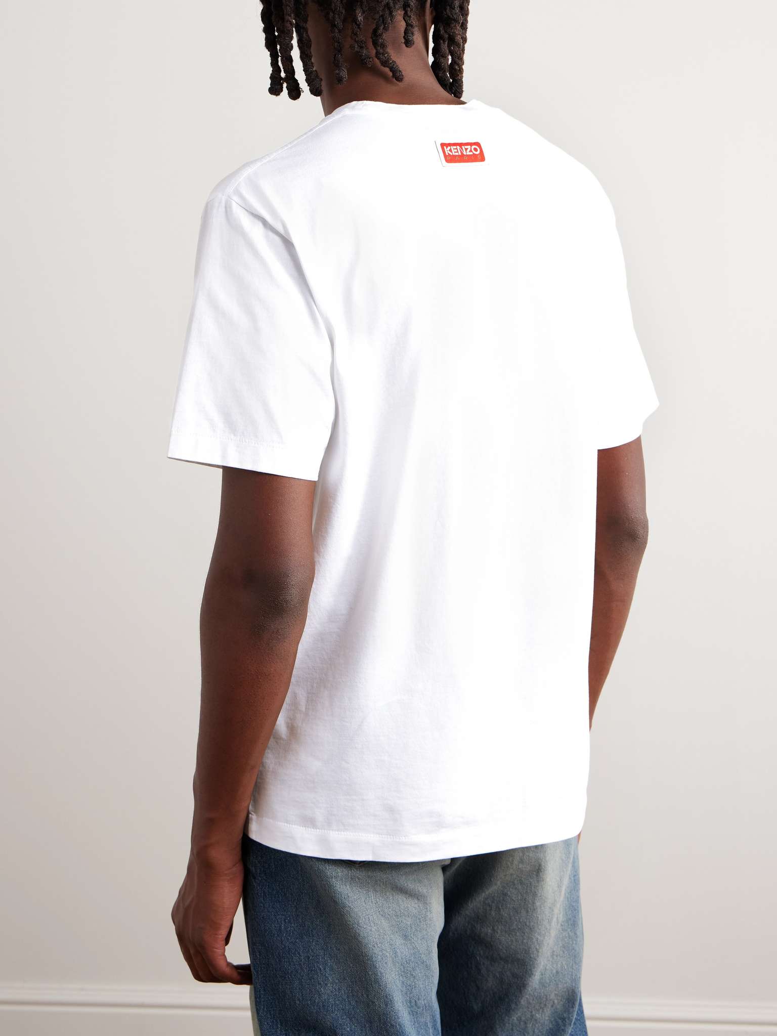 KENZO Varsity Jungle Logo-Print Cotton-Jersey T-Shirt for Men | MR PORTER