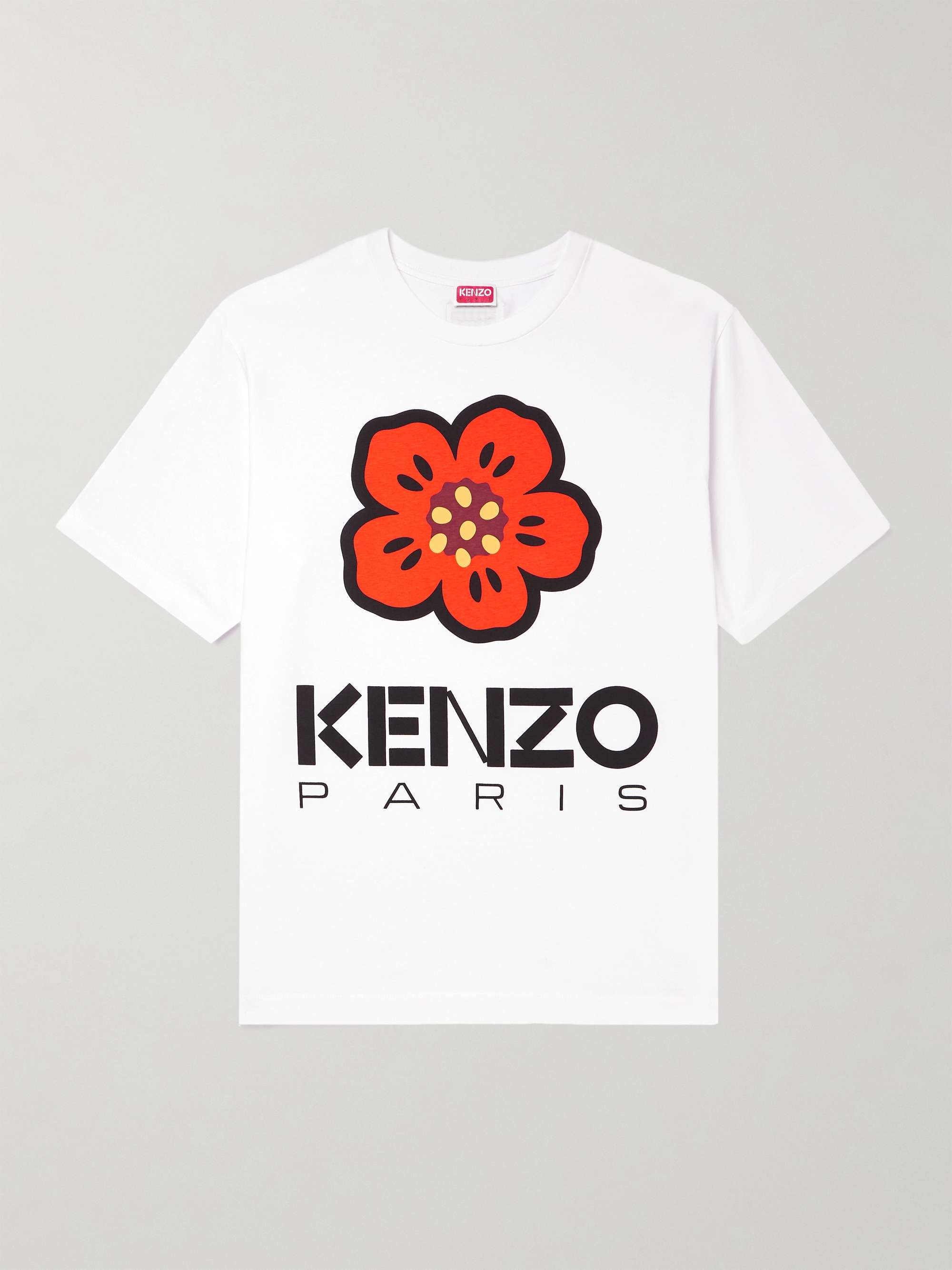 KENZO Logo-Print Cotton-Jersey T-Shirt for Men | MR PORTER