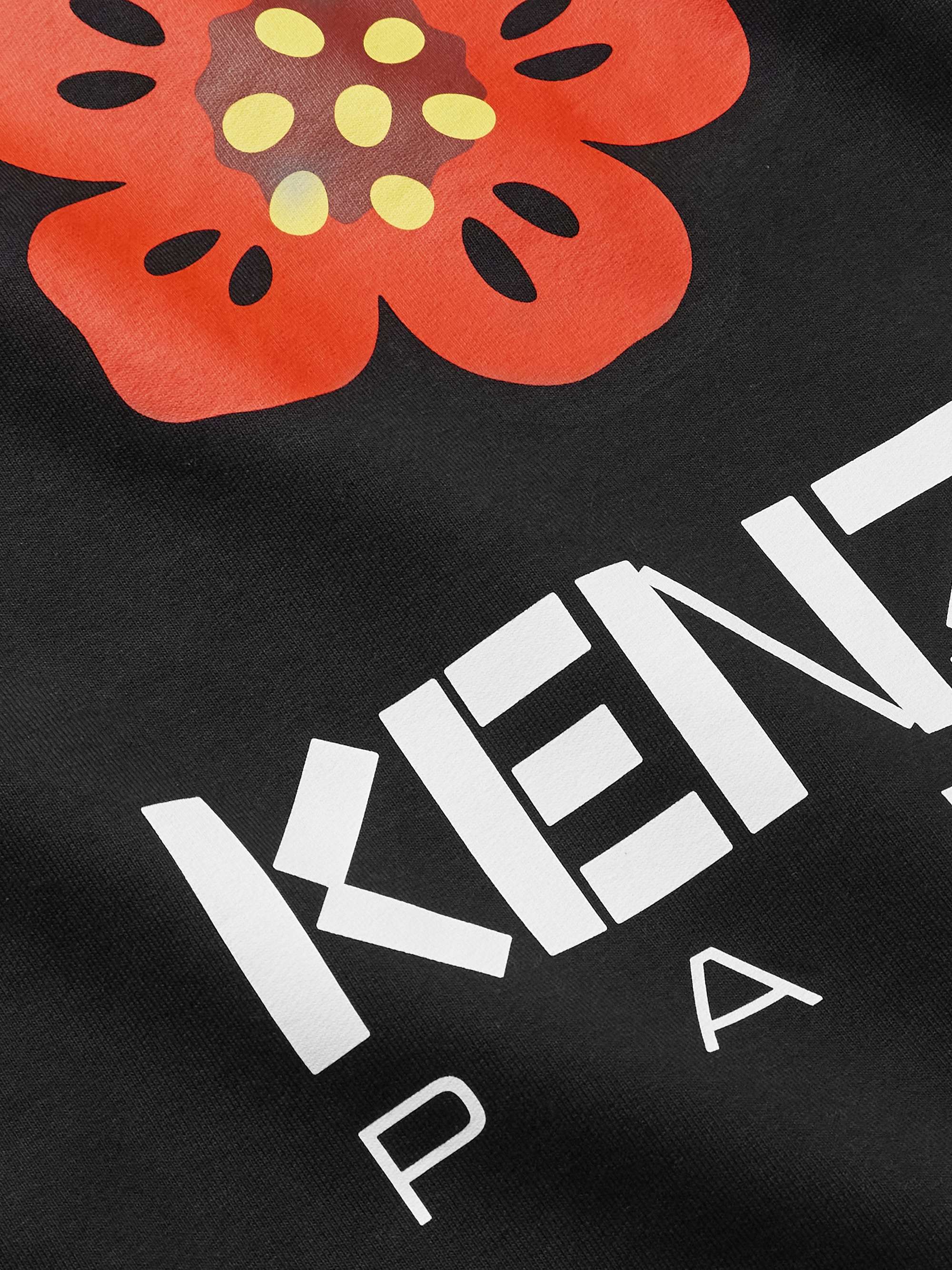 KENZO Logo-Print Stretch-Cotton Jersey Sweatshirt for Men | MR PORTER
