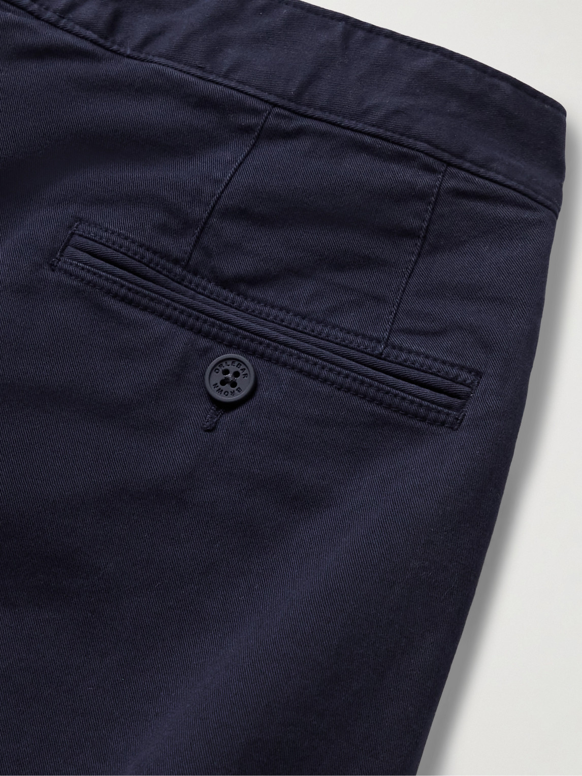 Fallon Straight-Leg Cotton-Blend Twill Trousers