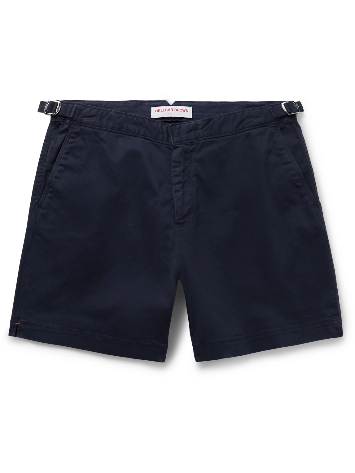 Shop Orlebar Brown Bulldog Slim-fit Stretch-cotton Twill Shorts In Blue