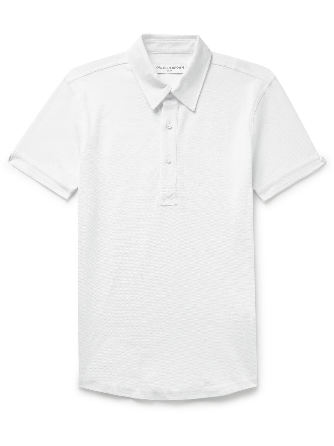 Orlebar Brown Sebastian Slim-fit Cotton-piqué Polo Shirt In White