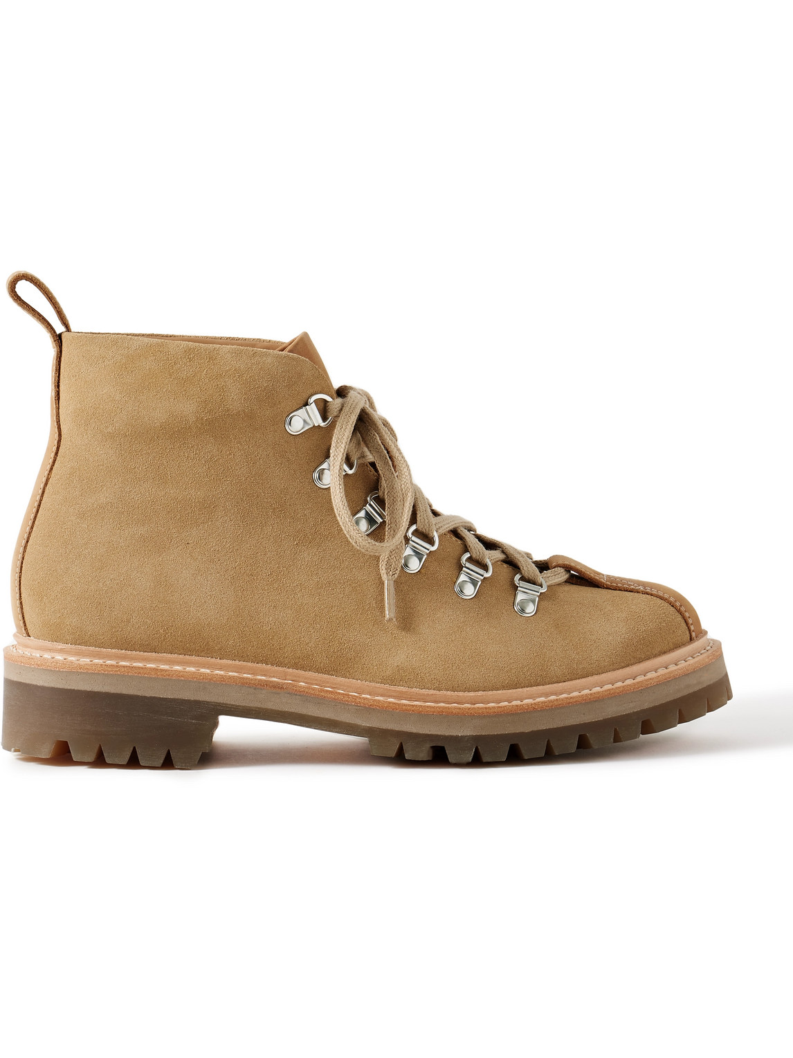 Bobby Nubuck-Trimmed Suede Boots