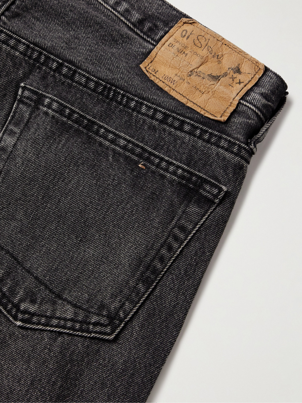 Shop Orslow 105 Straight-leg Jeans In Black