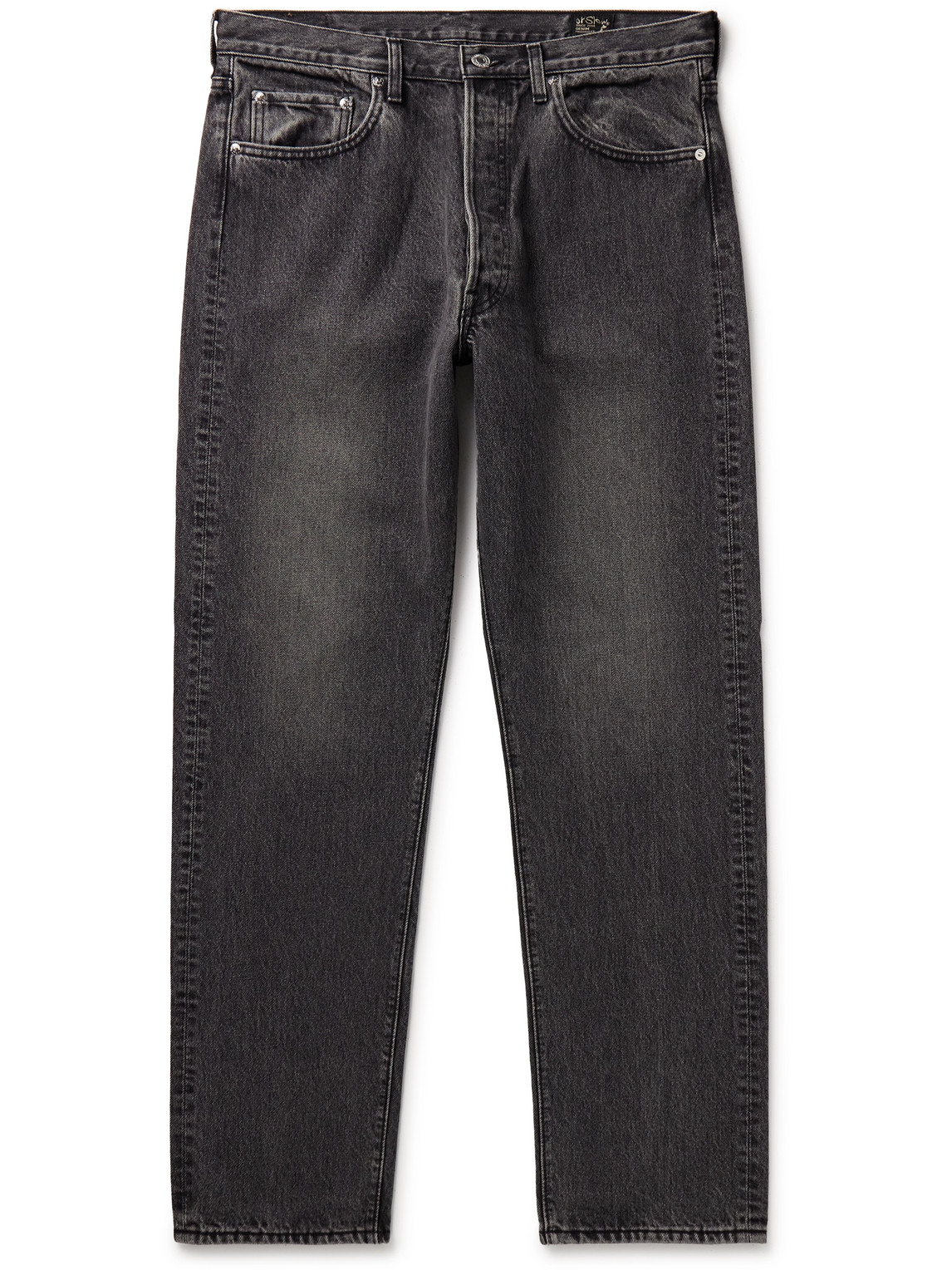 Orslow 105 Straight-leg Jeans In Black