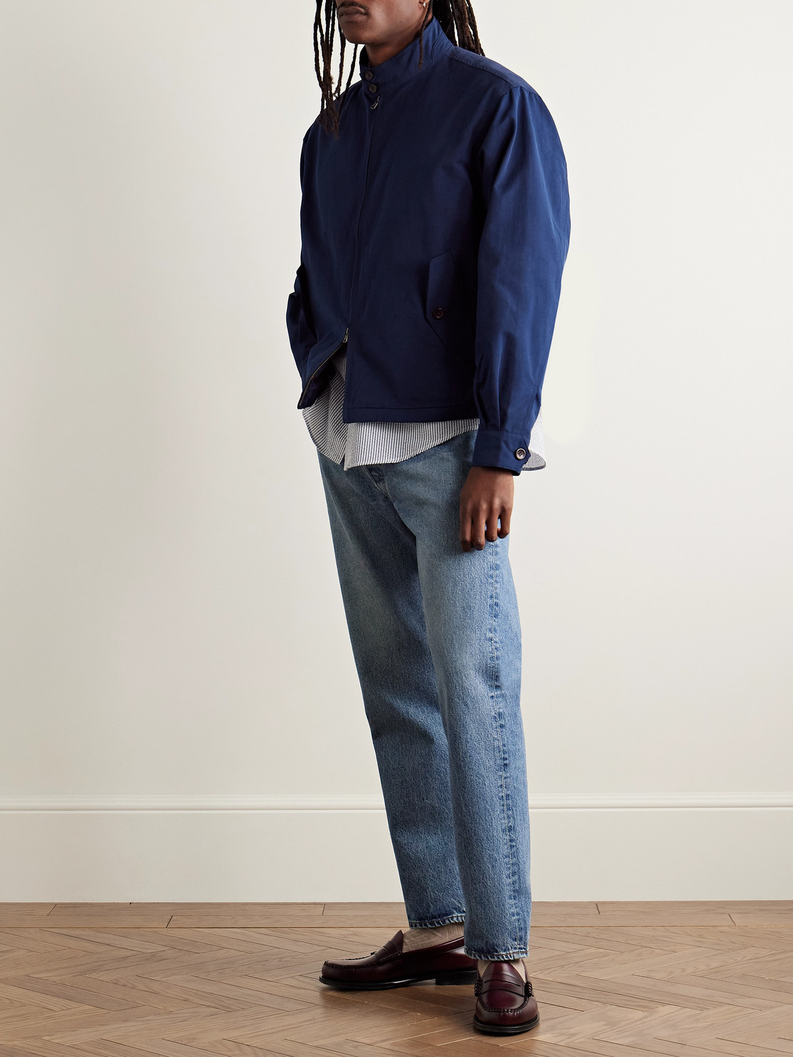 Shop Orslow 105 Straight-leg Jeans In Blue