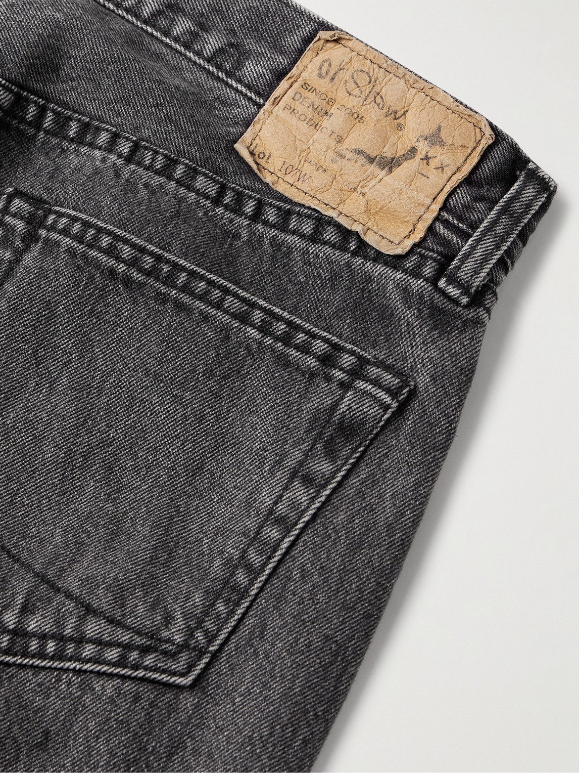 Shop Orslow 107 Slim-fit Jeans In Black