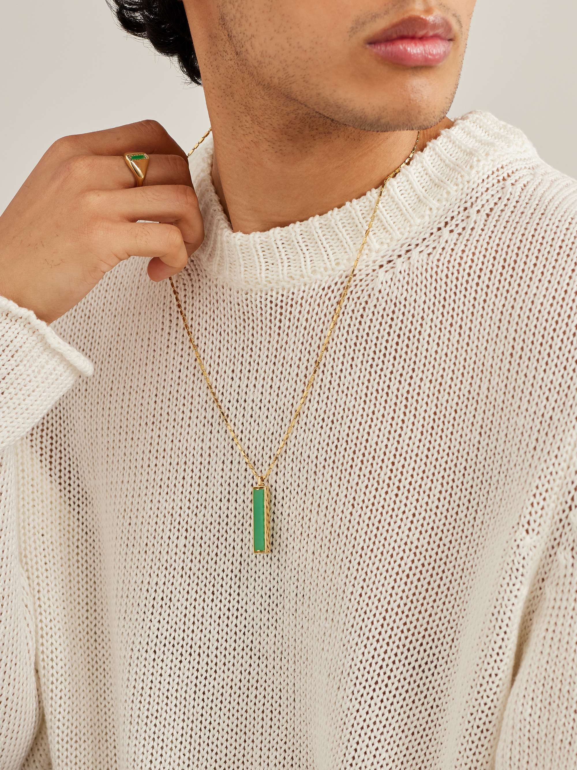 SUZANNE KALAN Gold, Chalcedony and Diamond Necklace for Men | MR PORTER