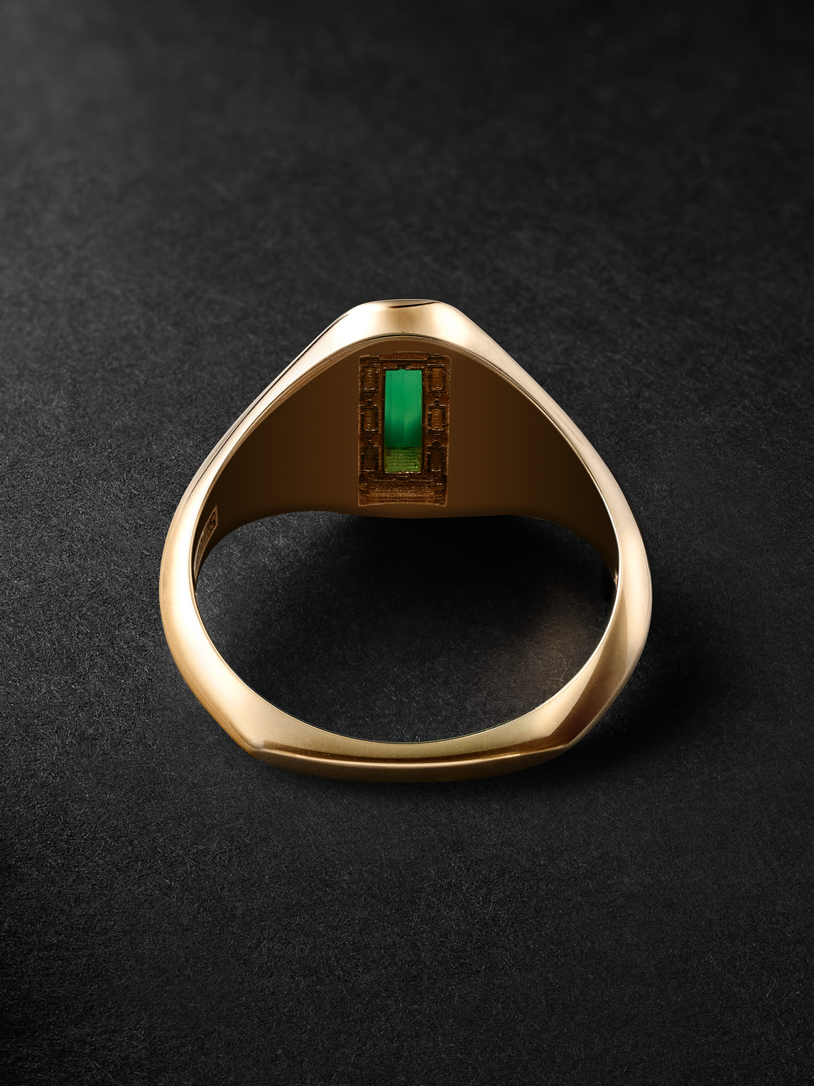 Shop Suzanne Kalan Gold Chalcedony And Diamond Ring In Green