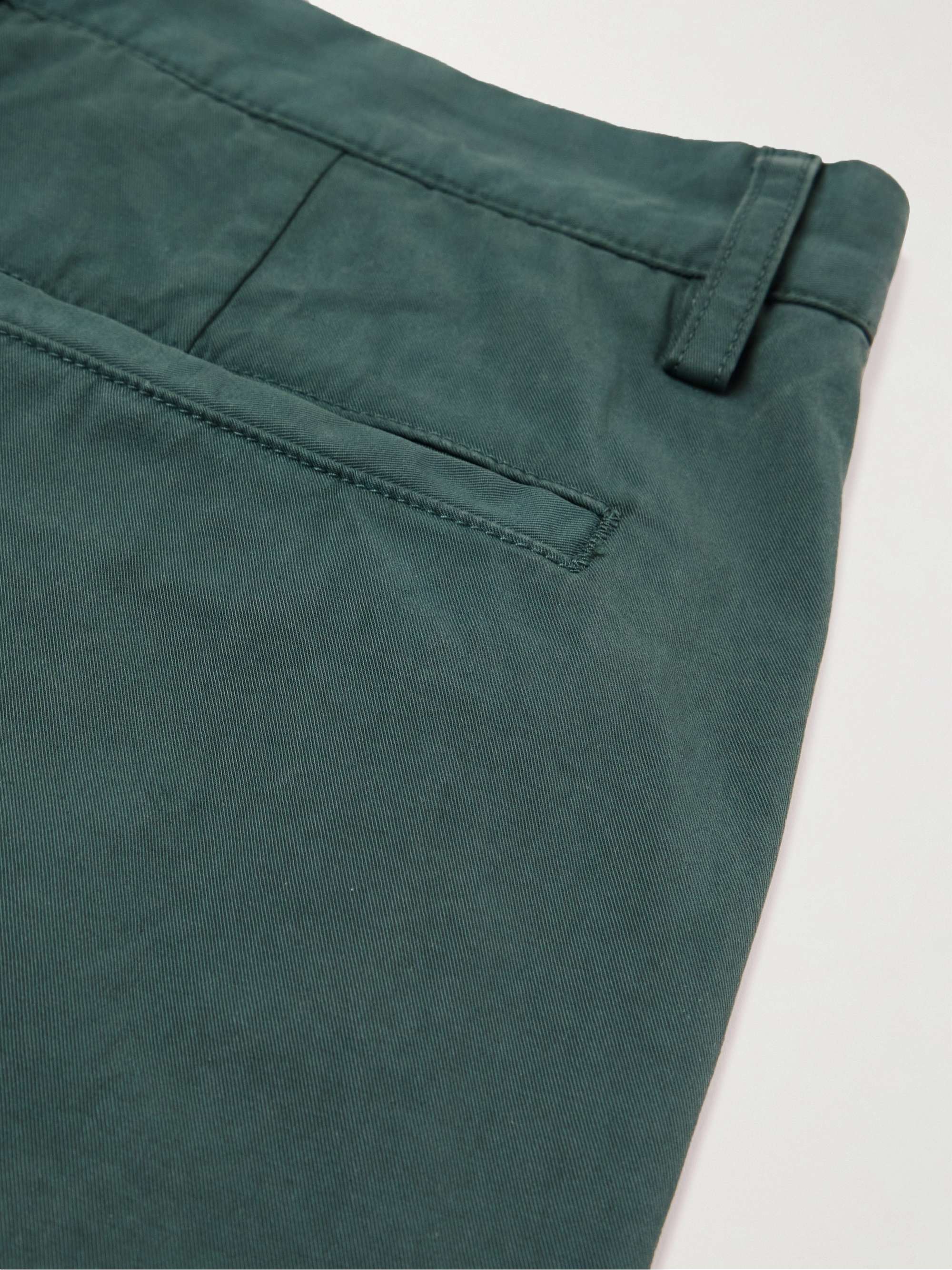 THEORY Zaine Straight-Leg Stretch-Cotton Chino Shorts