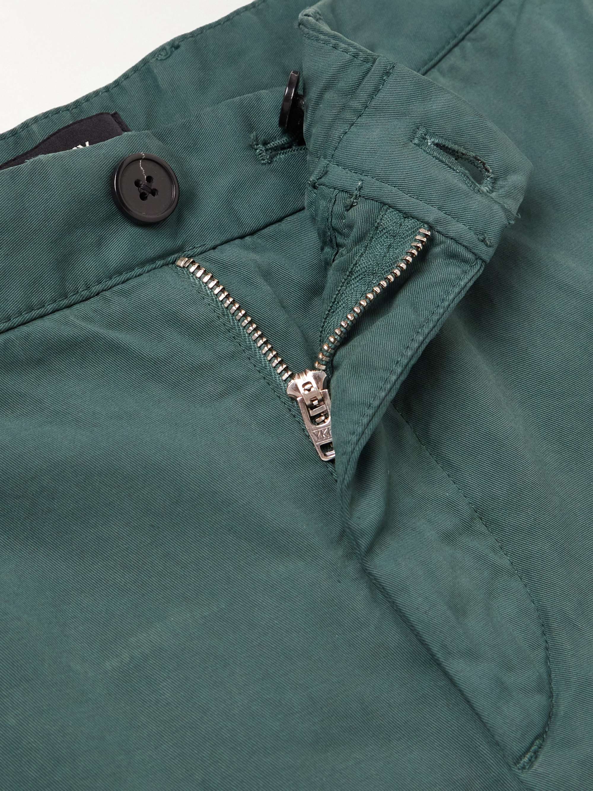 THEORY Zaine Straight-Leg Stretch-Cotton Chino Shorts