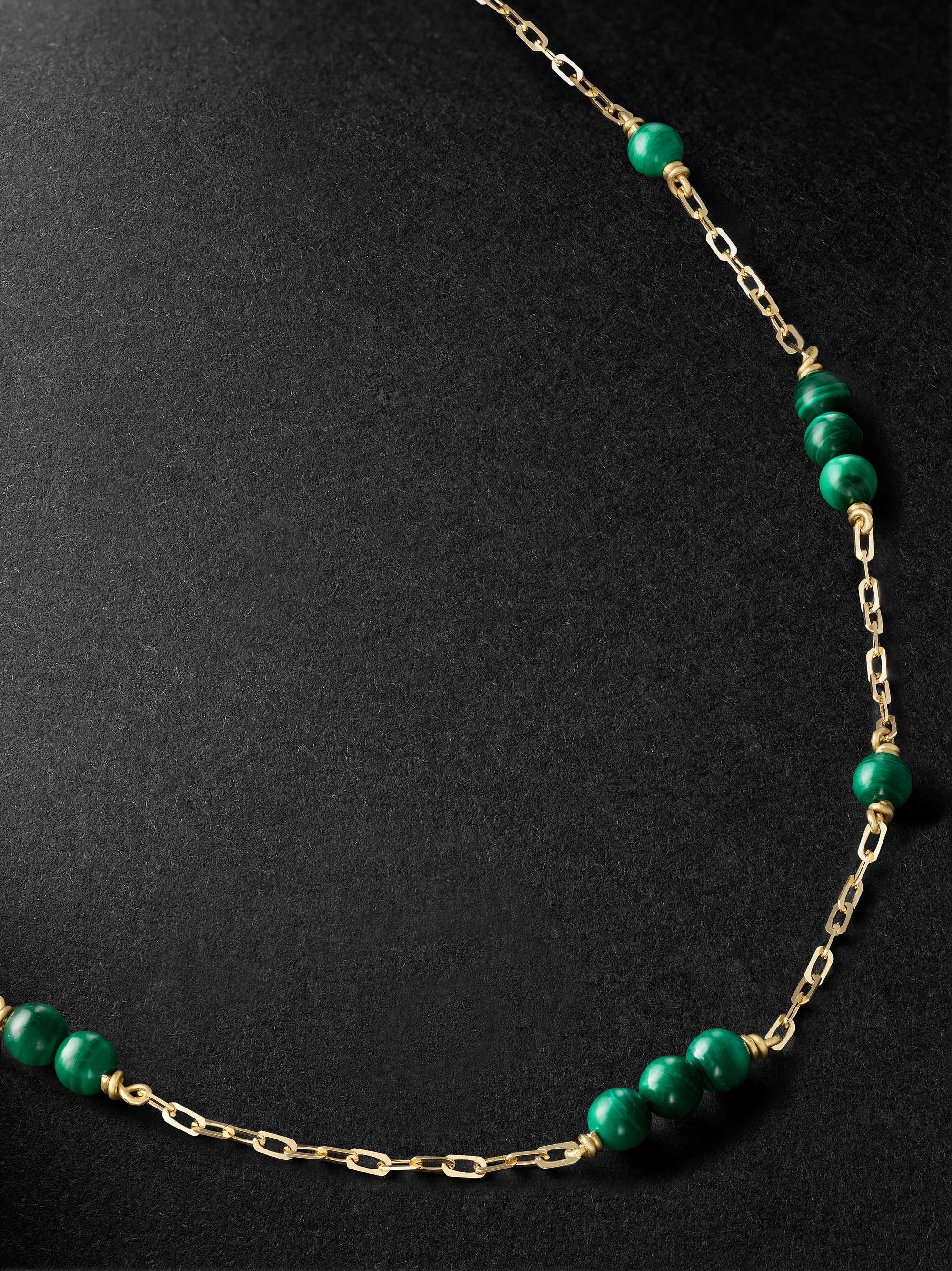 Malachite necklace mens deals