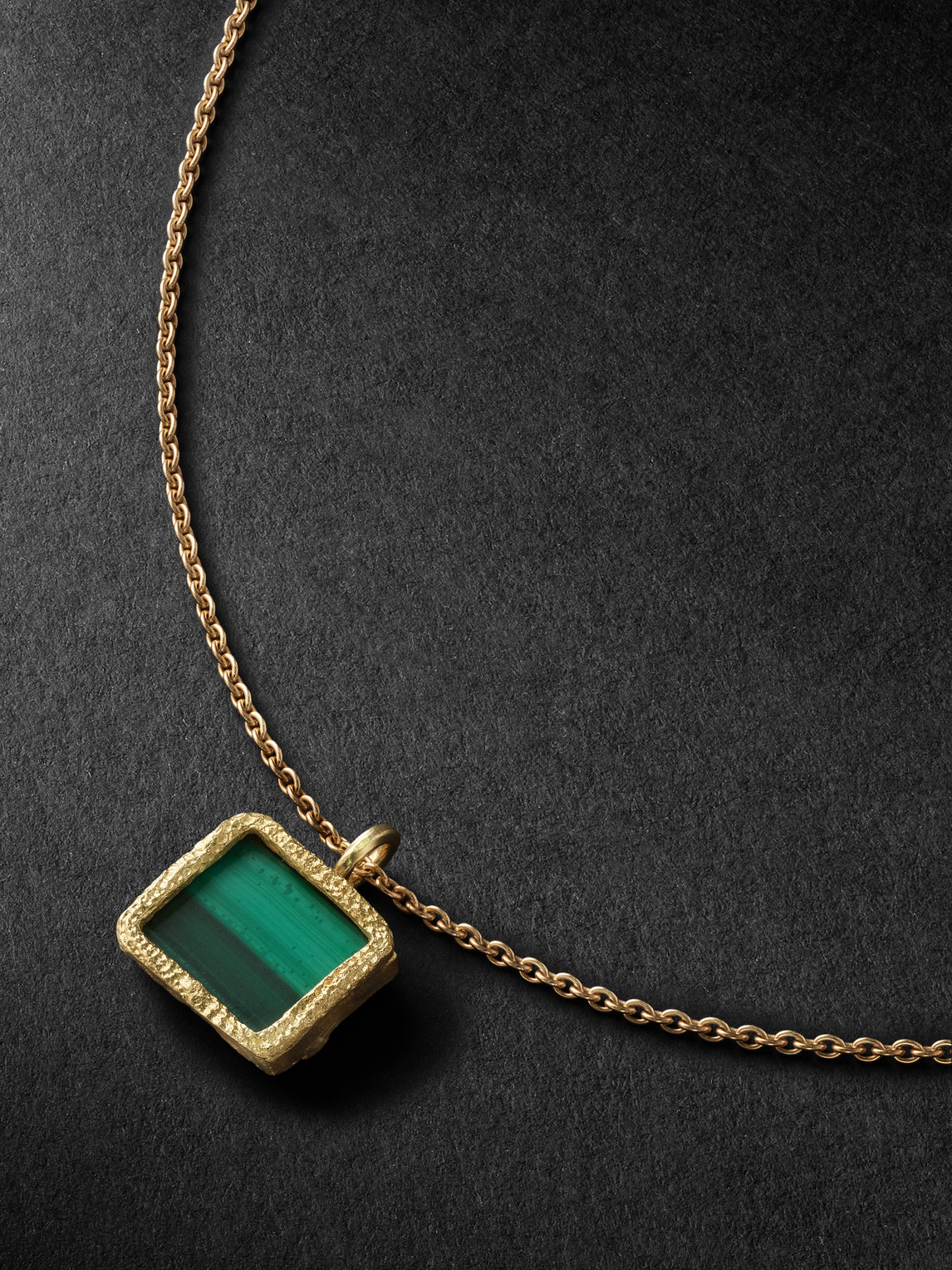 Shop Elhanati Gold Malachite Necklace