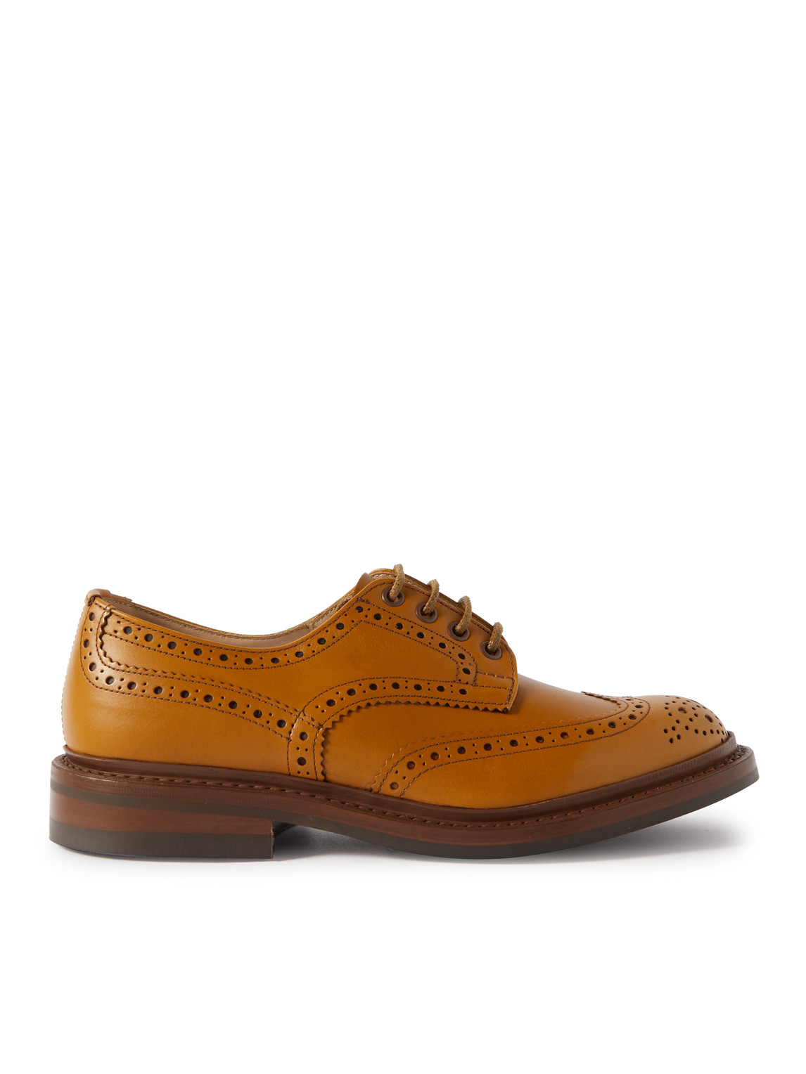 Tricker's Bourton Leather Brogues In Brown