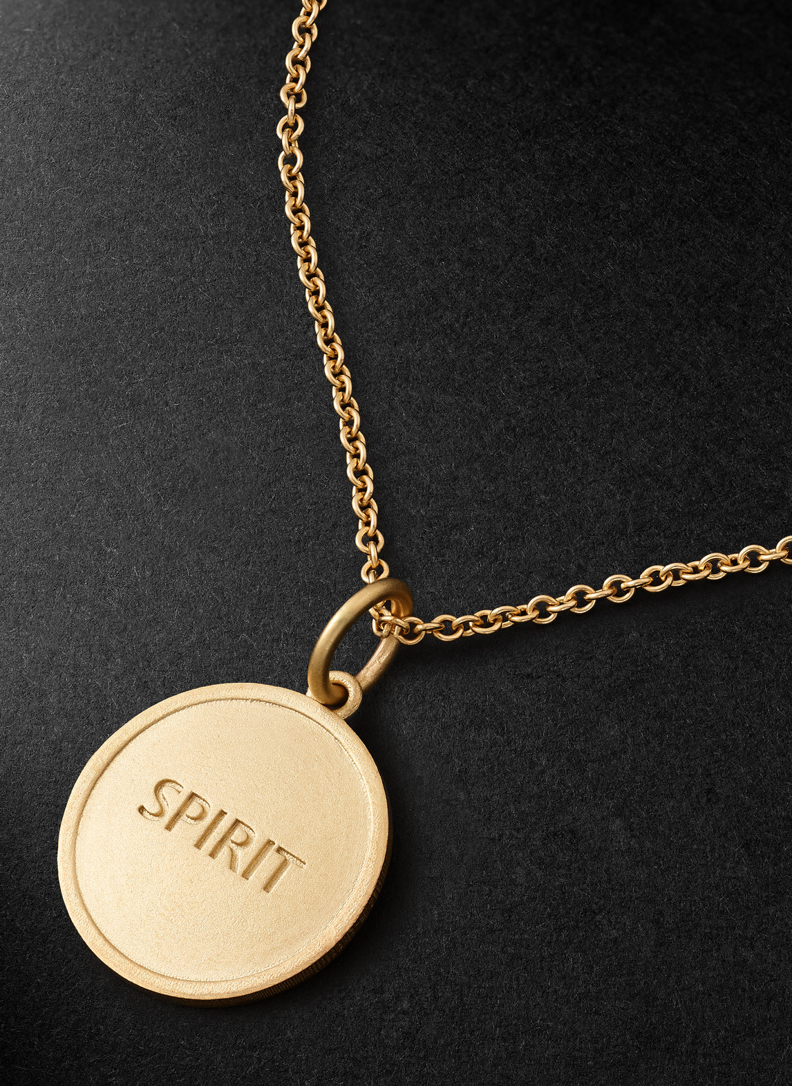 Shop Jacquie Aiche Spirit Gold Pendant Necklace