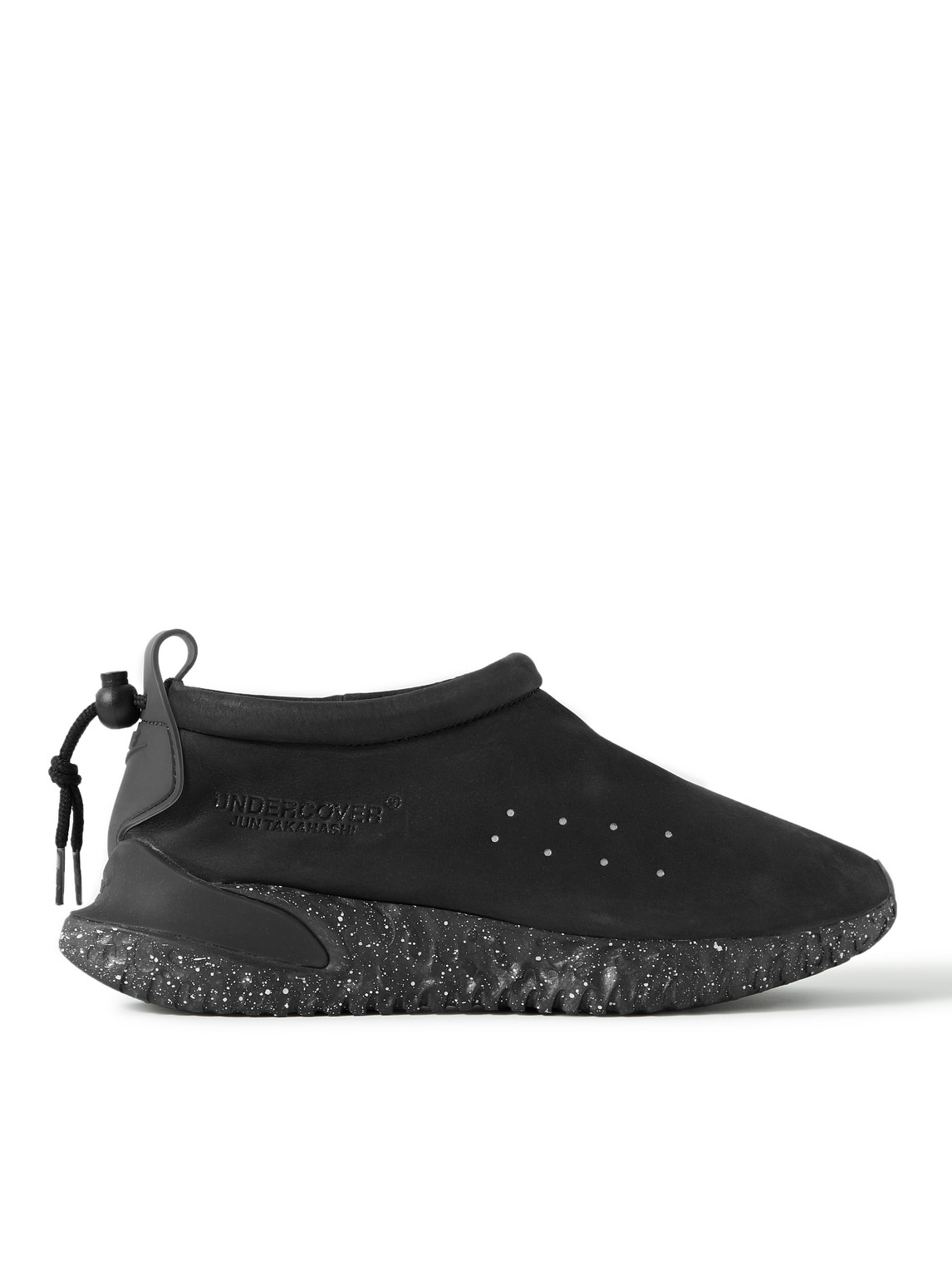 NIKE UNDERCOVER MOC FLOW SP RUBBER-TRIMMED SUEDE SLIP-ON SNEAKERS