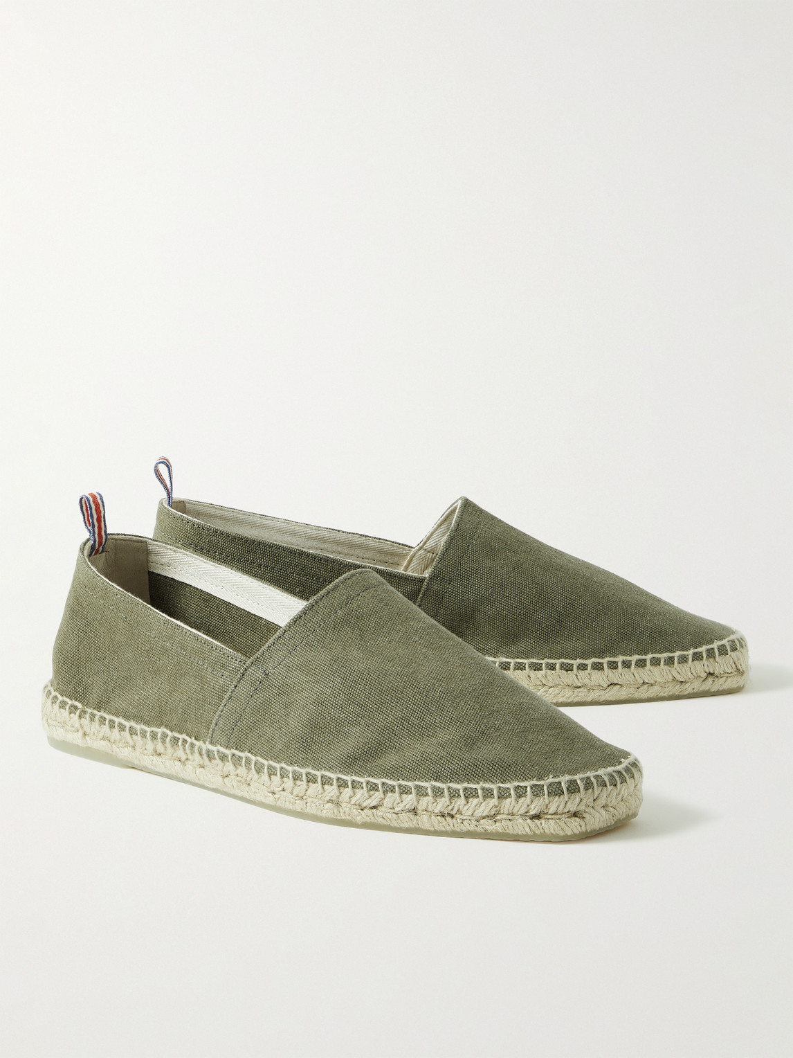 Shop Castaã±er Pablo Canvas Espadrilles In Green