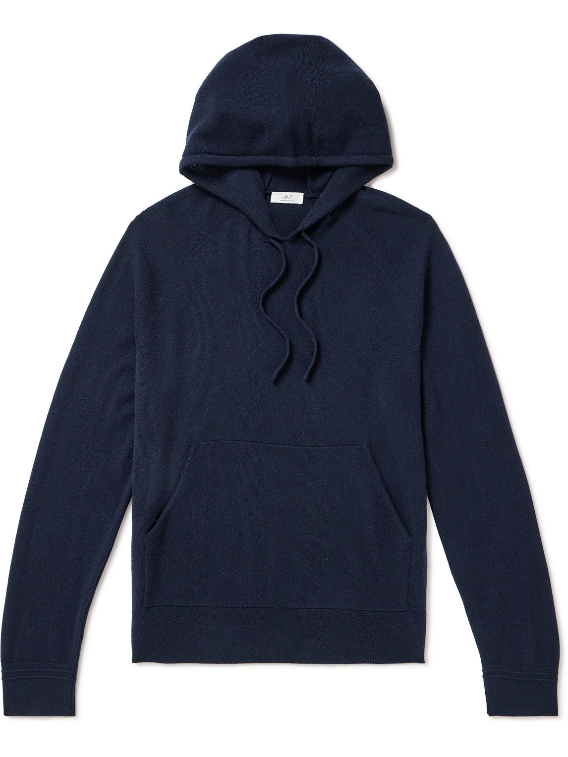 Mr P Cashmere Hoodie In Blue