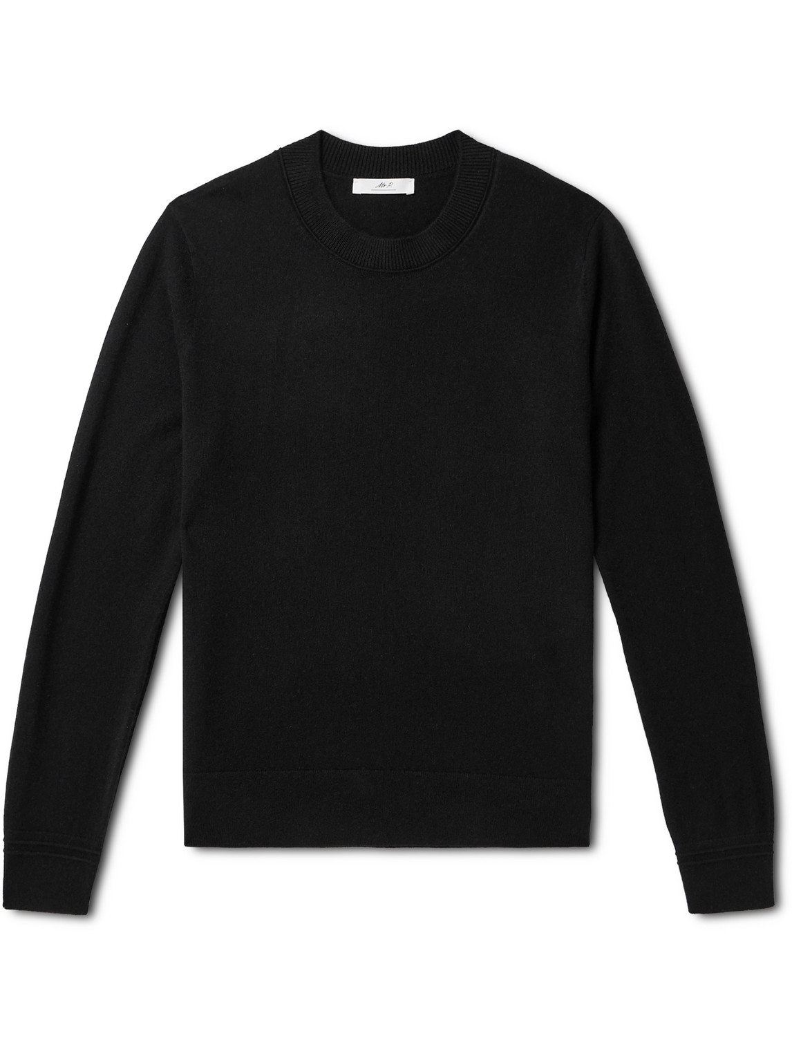 Mr P Curtis Cashmere Sweater In Black