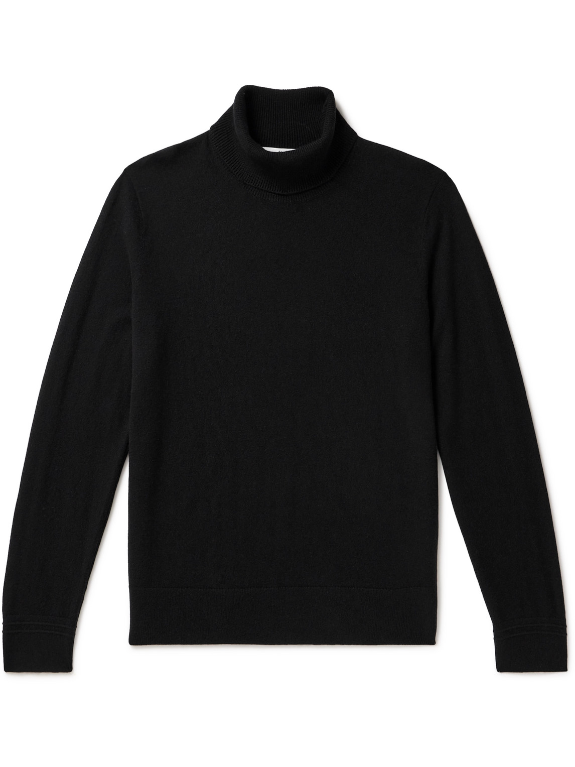 Mr P Cashmere Rollneck Sweater In Black
