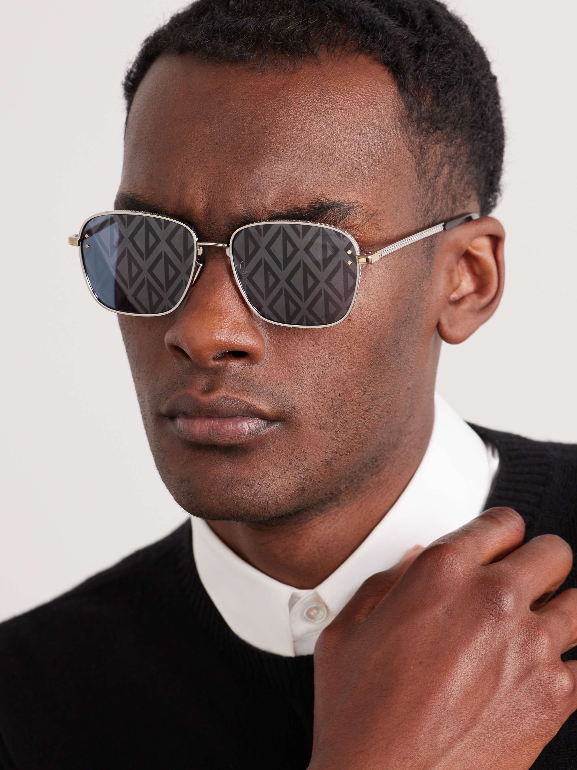 DIOR EYEWEAR CD Diamond S4U D-Frame Silver-Tone and Tortoiseshell Acetate Sunglasses