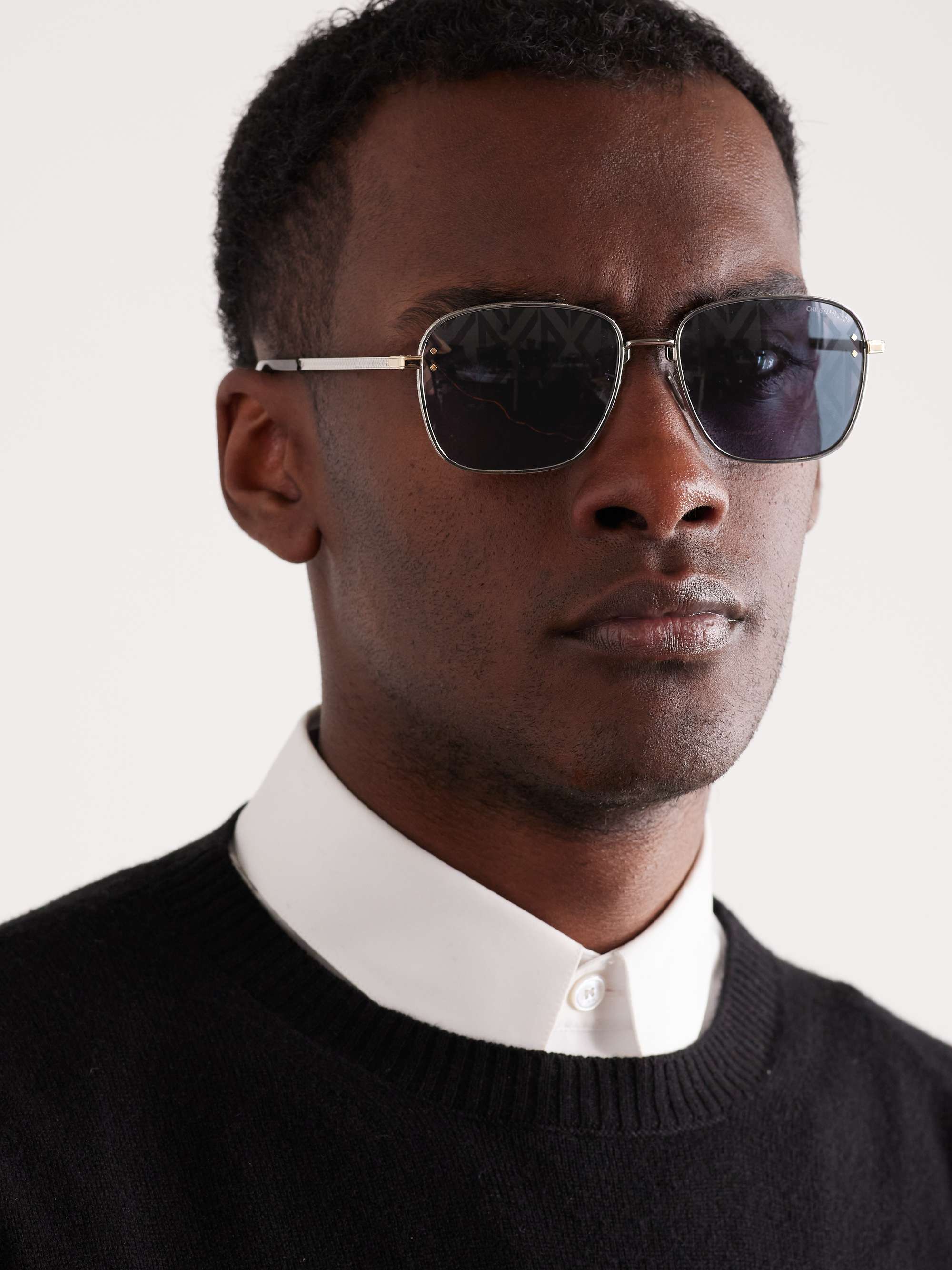 DIOR EYEWEAR CD Diamond S4U D-Frame Silver-Tone and Tortoiseshell Acetate Sunglasses