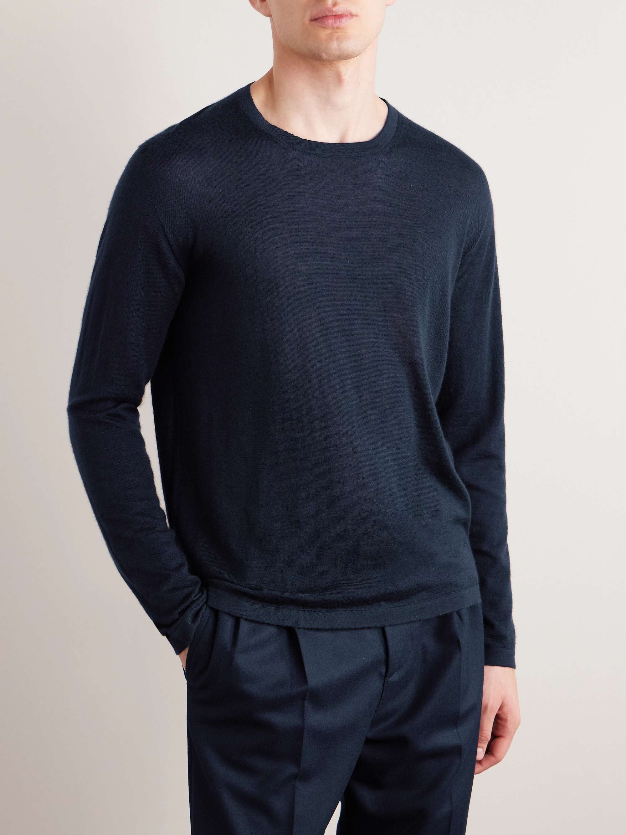 SAMAN AMEL Cashmere and Silk-Blend Sweater for Men | MR PORTER