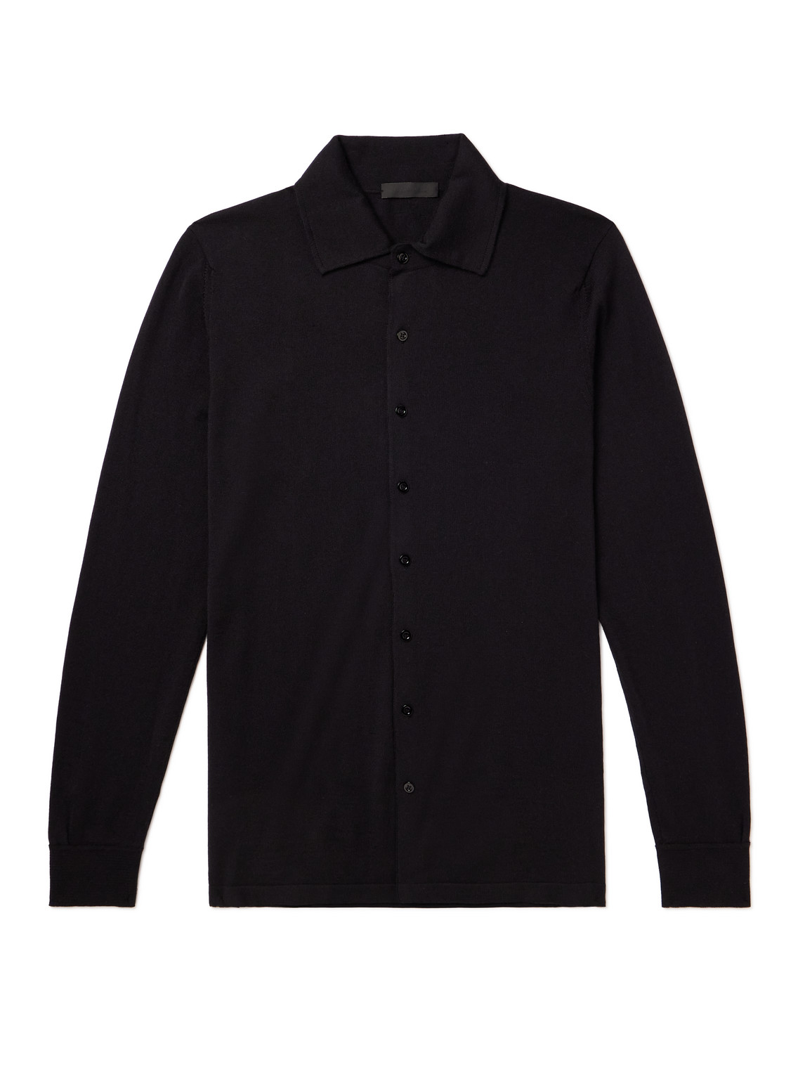 Saman Amel Cashmere And Silk-blend Shirt In Black