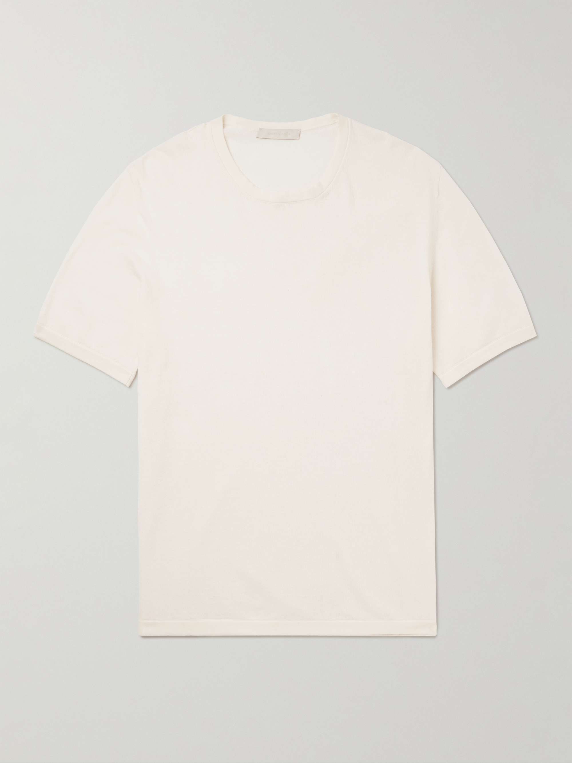 SAMAN AMEL Slim-Fit Cotton and Cashmere-Blend T-Shirt for Men | MR PORTER