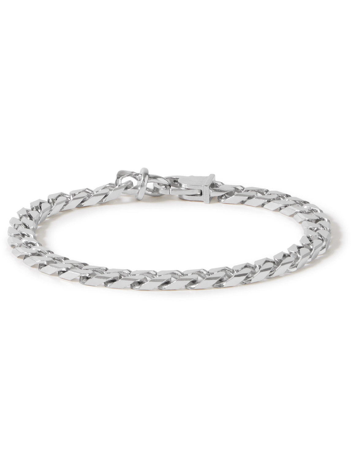Tom Wood Frankie Rhodium-plated Chain Bracelet In Silver