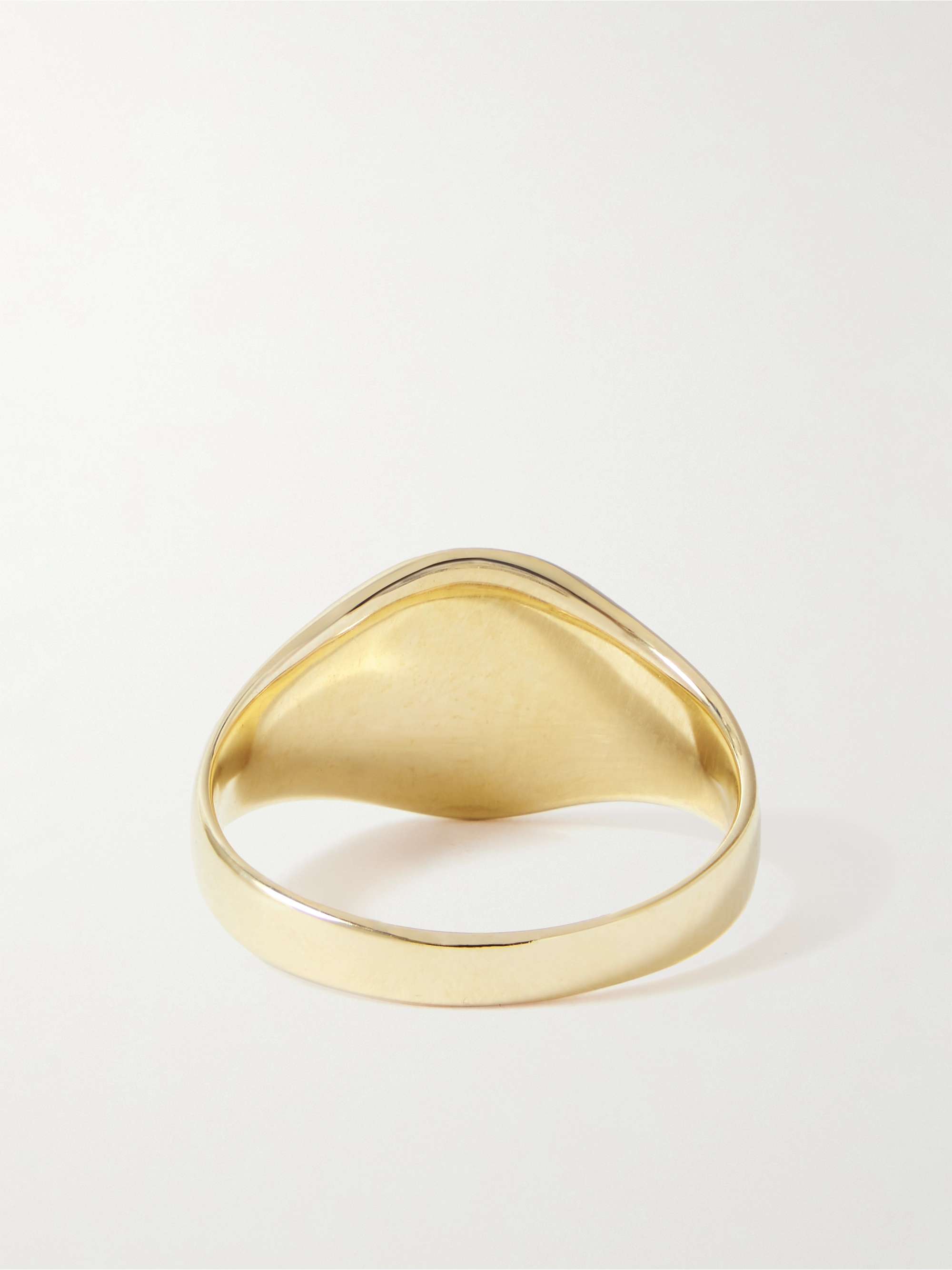 TOM WOOD Mini Signet Recycled Gold Ring