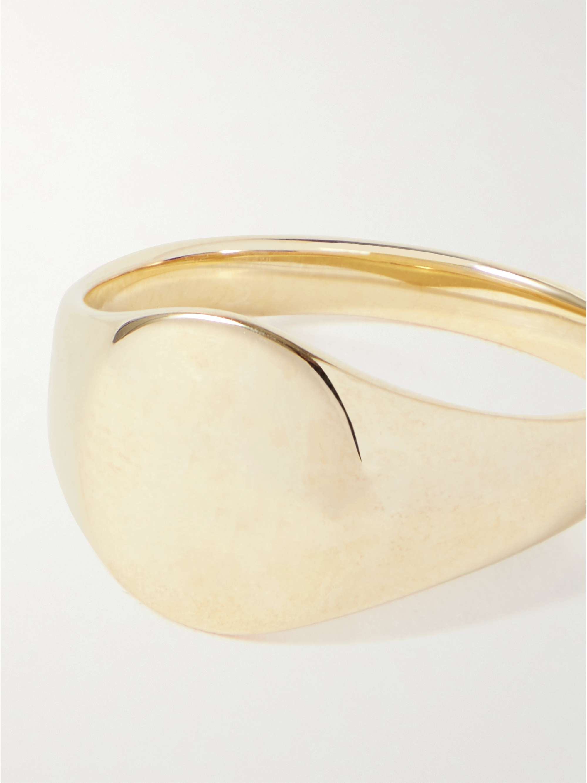 TOM WOOD Mini Signet Recycled Gold Ring