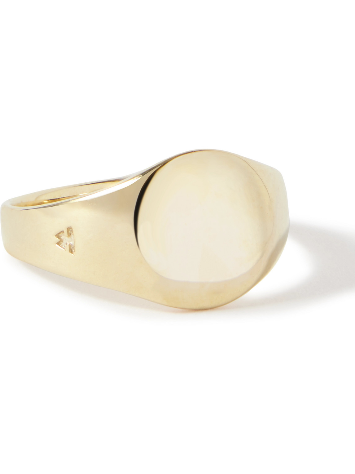 Tom Wood Mini Signet Recycled Gold Ring