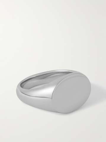 Tom Wood Golden Top Oval Signet Ring - Farfetch