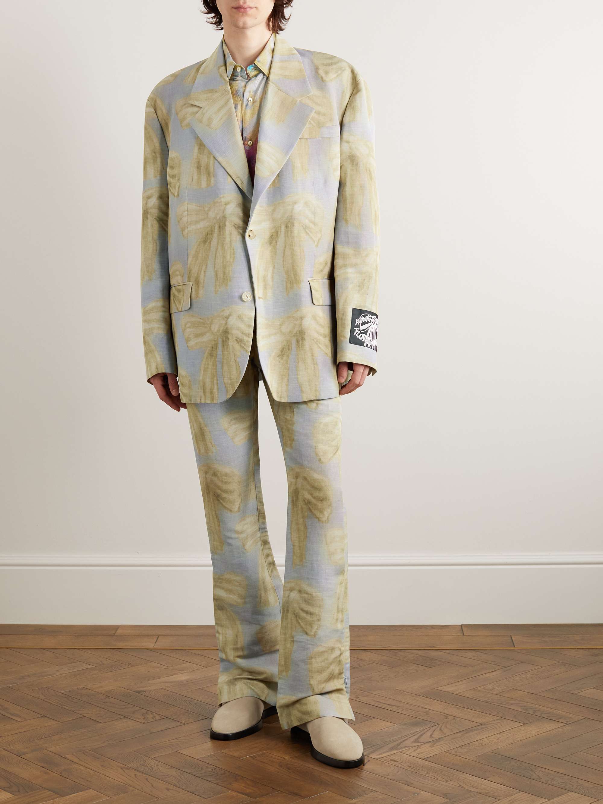 ACNE STUDIOS Printed Woven Suit Jacket