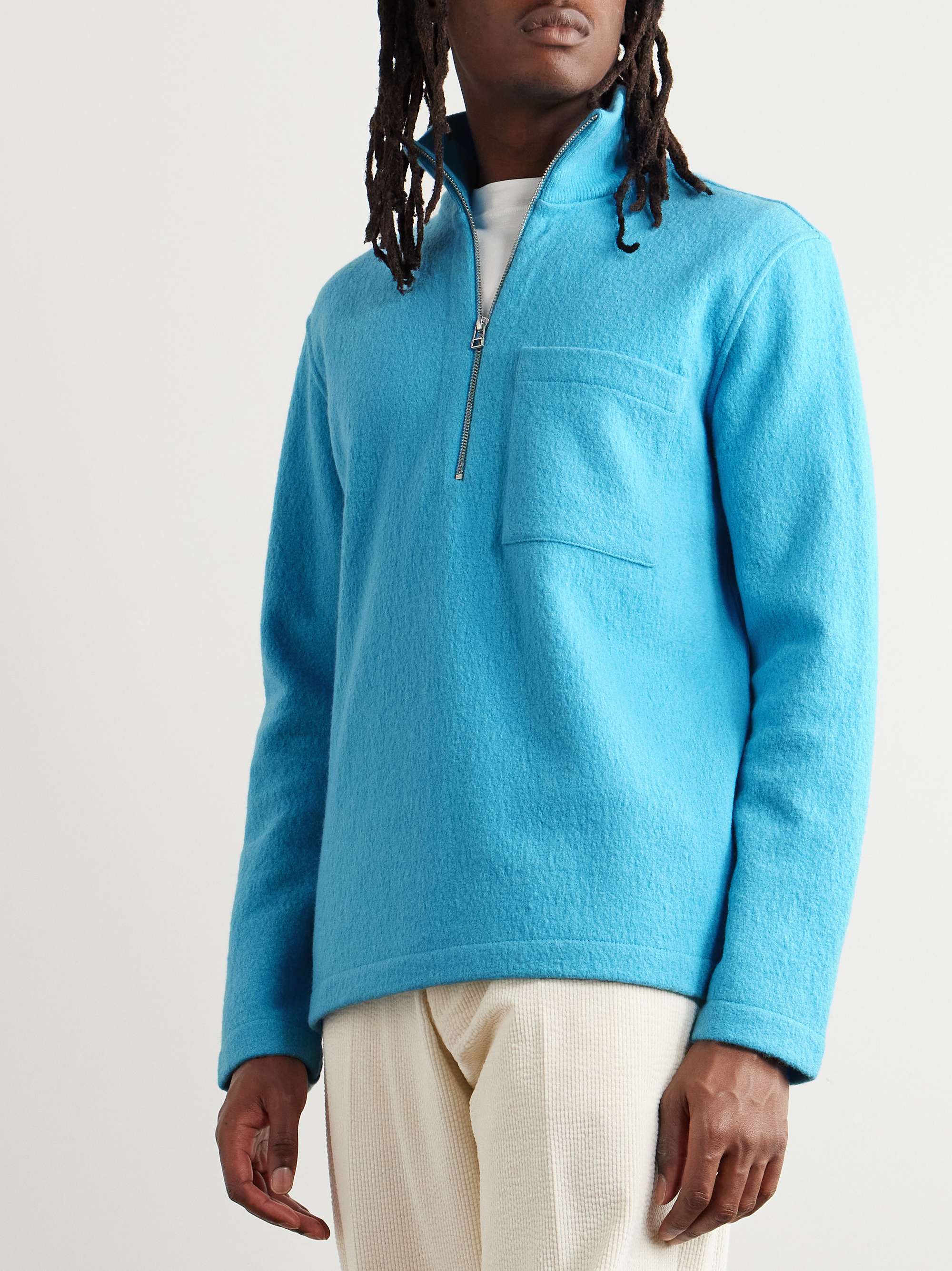 NN07 Anders Merino Wool Half-Zip Sweater