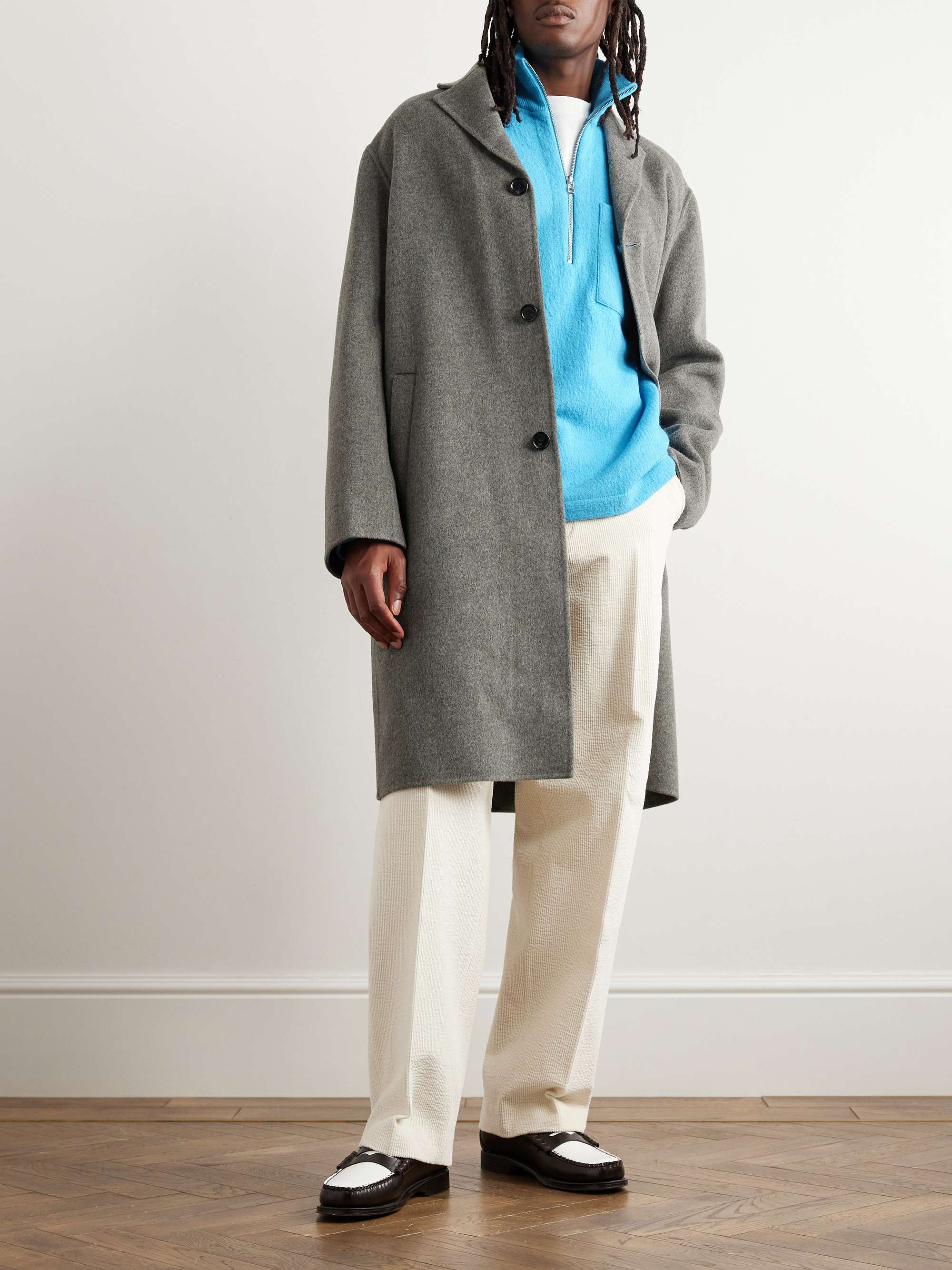 NN07 Anders Merino Wool Half-Zip Sweater