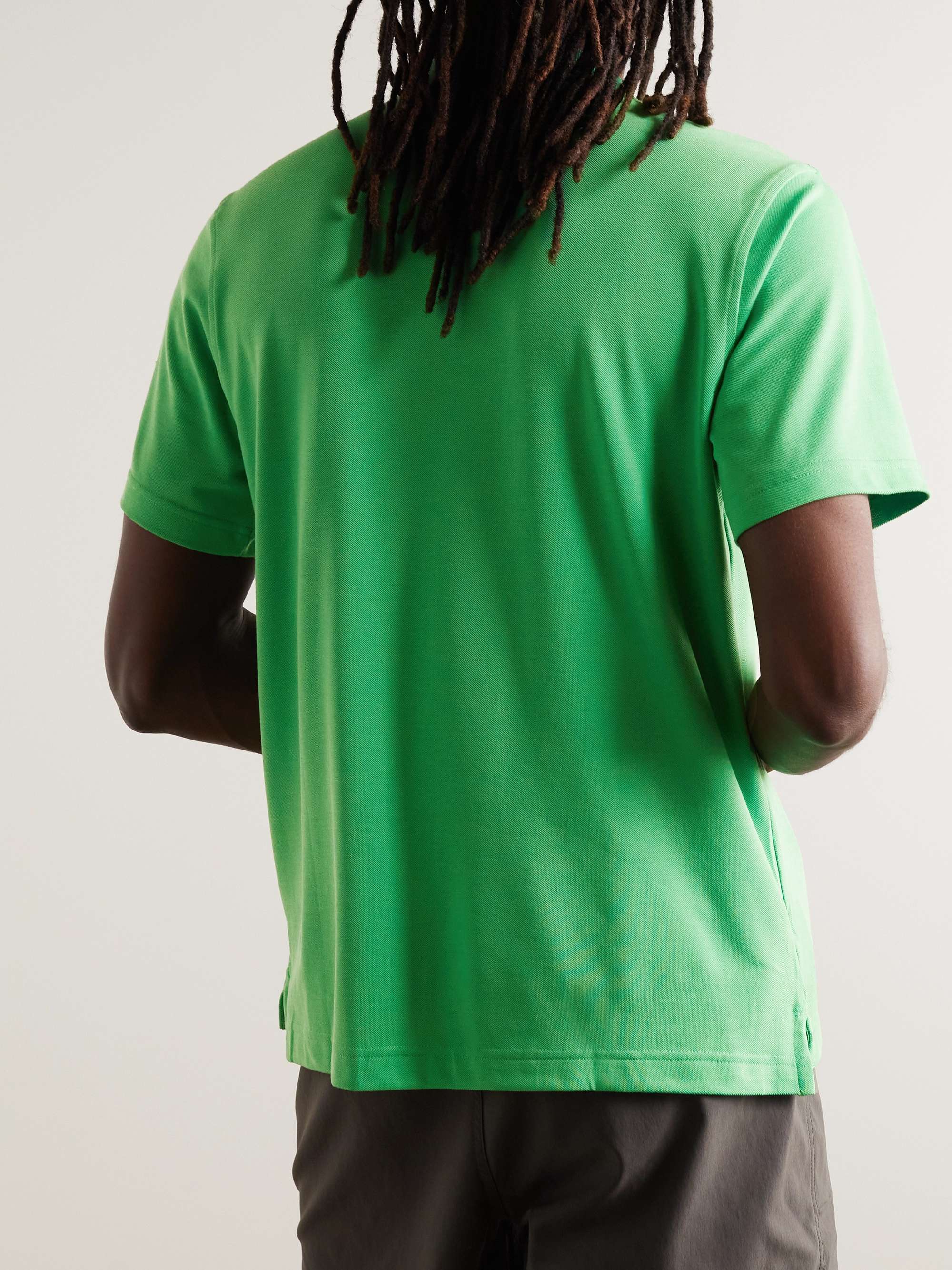 OUTDOOR VOICES Birdie Recycled-Piqué Polo Shirt