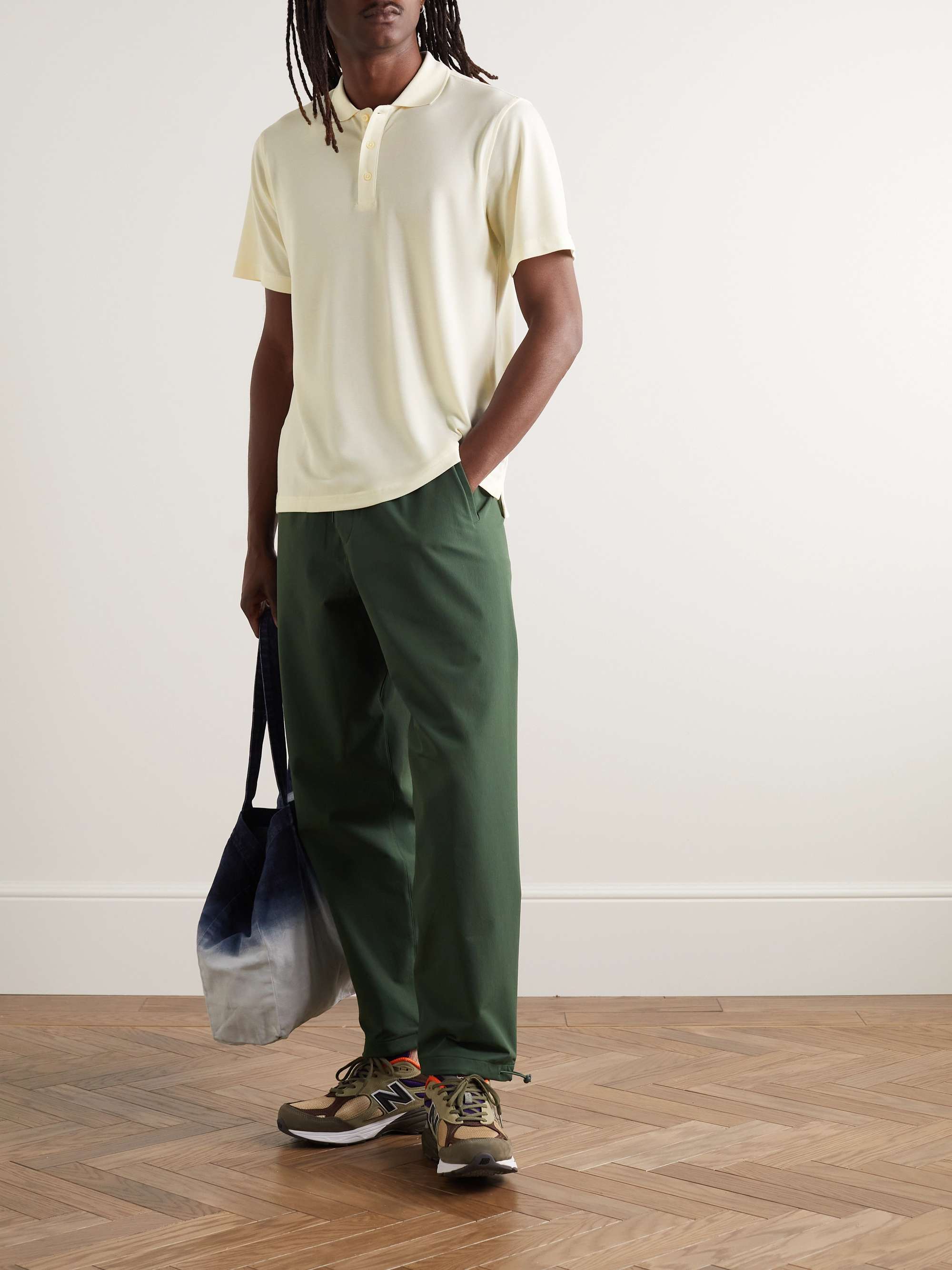 OUTDOOR VOICES Birdie Recycled-Piqué Polo Shirt