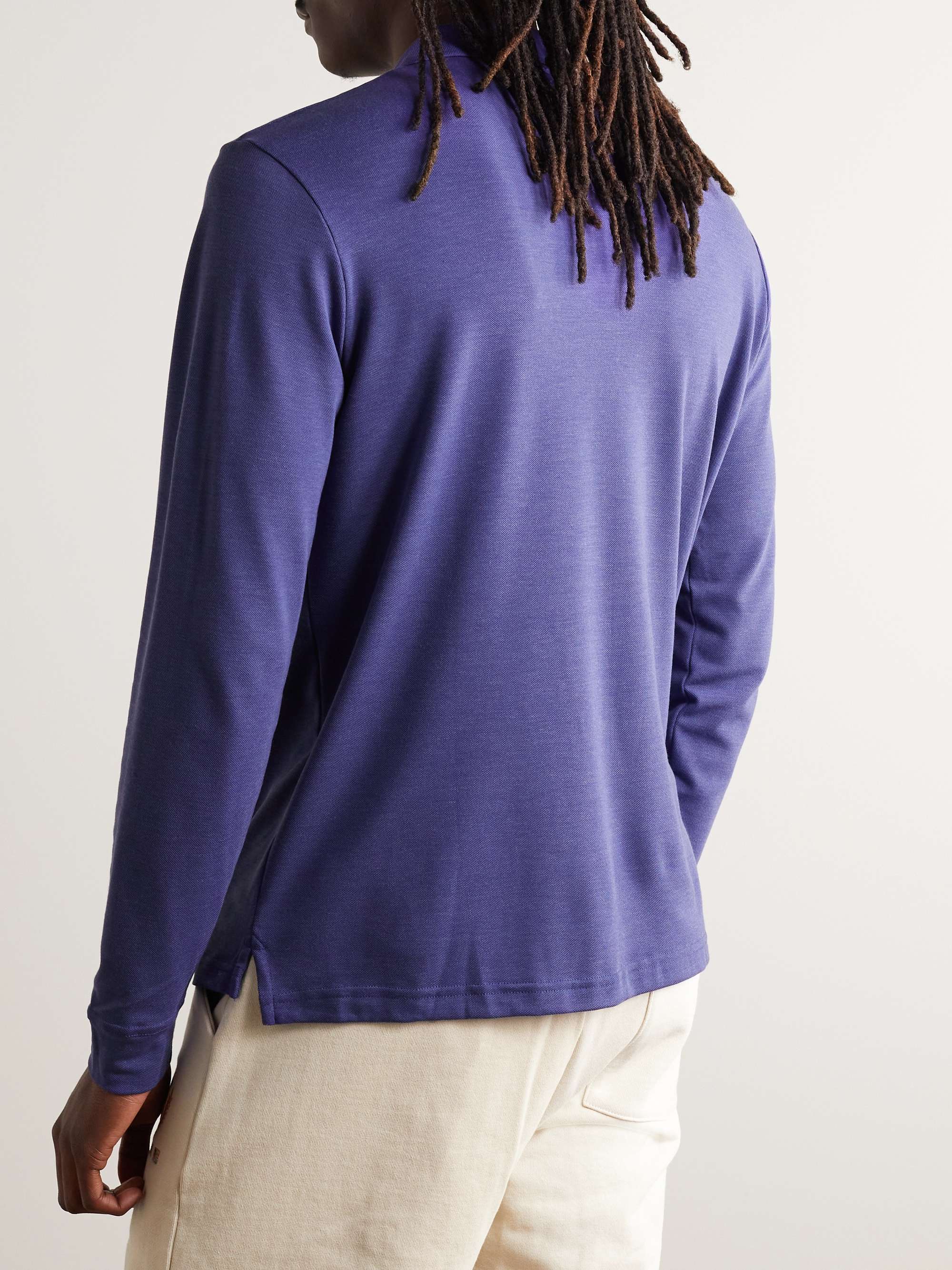 OUTDOOR VOICES Birdie Stretch Recycled-Piqué Polo Shirt