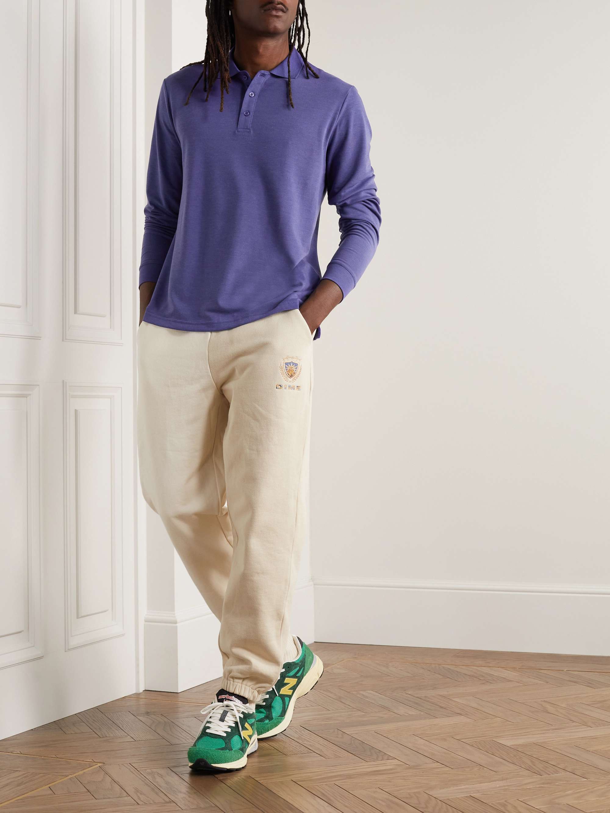 OUTDOOR VOICES Birdie Stretch Recycled-Piqué Polo Shirt