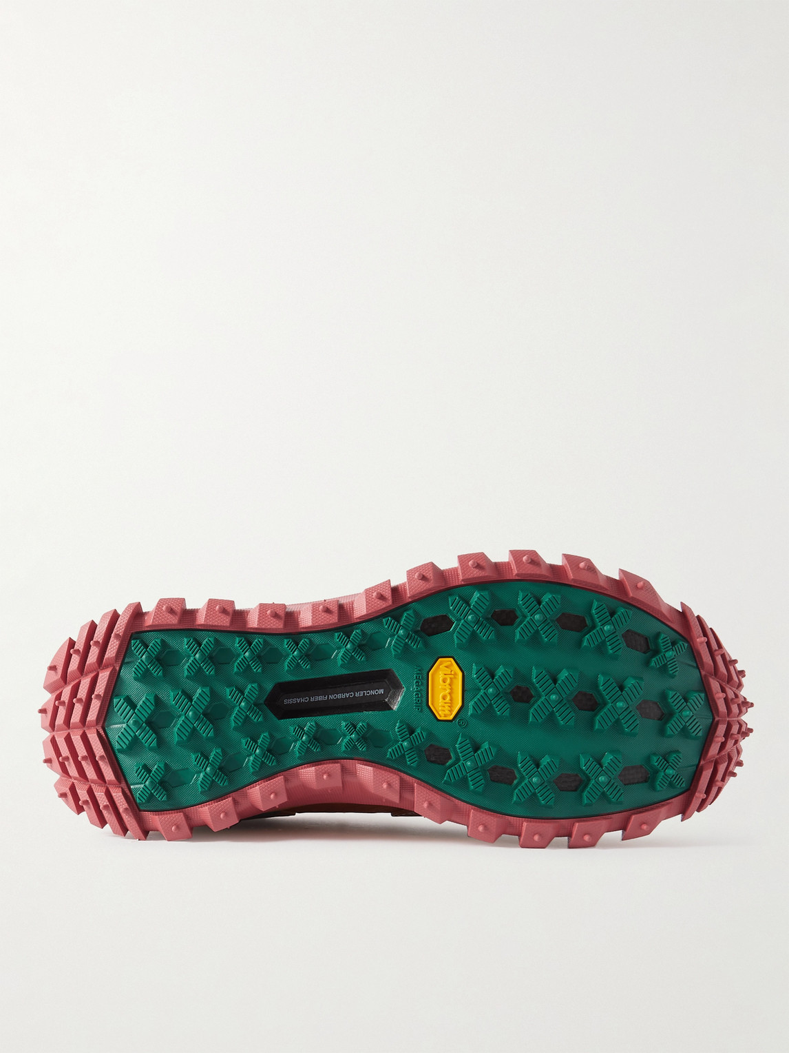 Shop Moncler Genius Salehe Bembury Trailgrip Grain Rubber-trimmed Gore-tex® Ballistic Nylon Sneakers In Orange