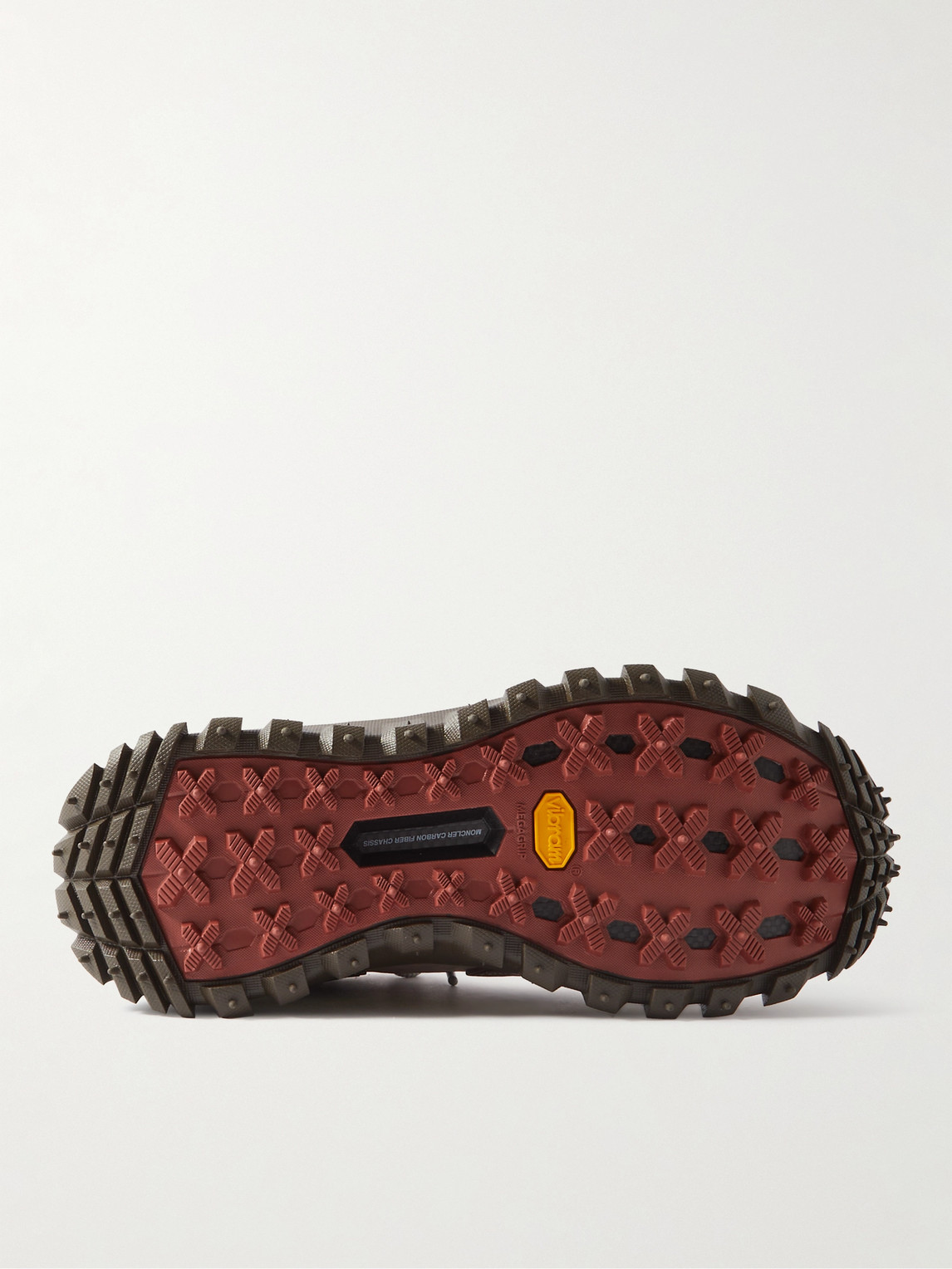 Shop Moncler Genius Salehe Bembury Trailgrip Grain Rubber-trimmed Gore-tex® Ballistic Nylon Sneakers In Brown
