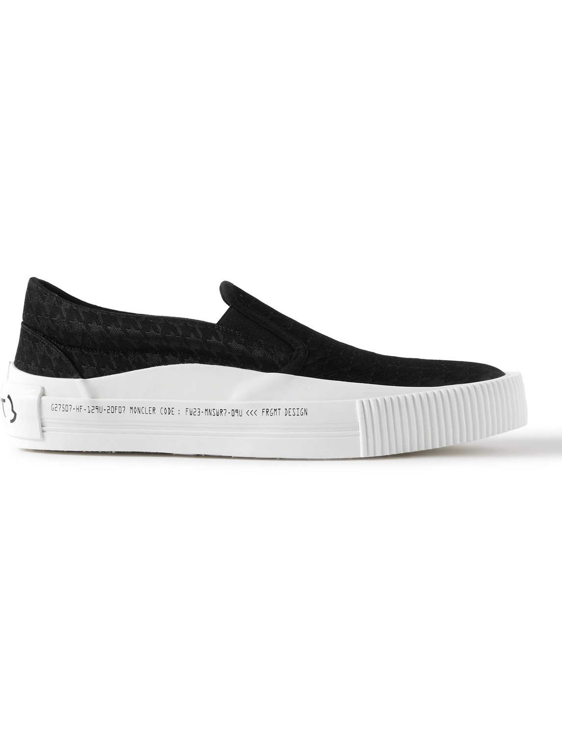 7 Moncler FRGMT Hiroshi Fujiwara Jacquard Slip-On Sneakers