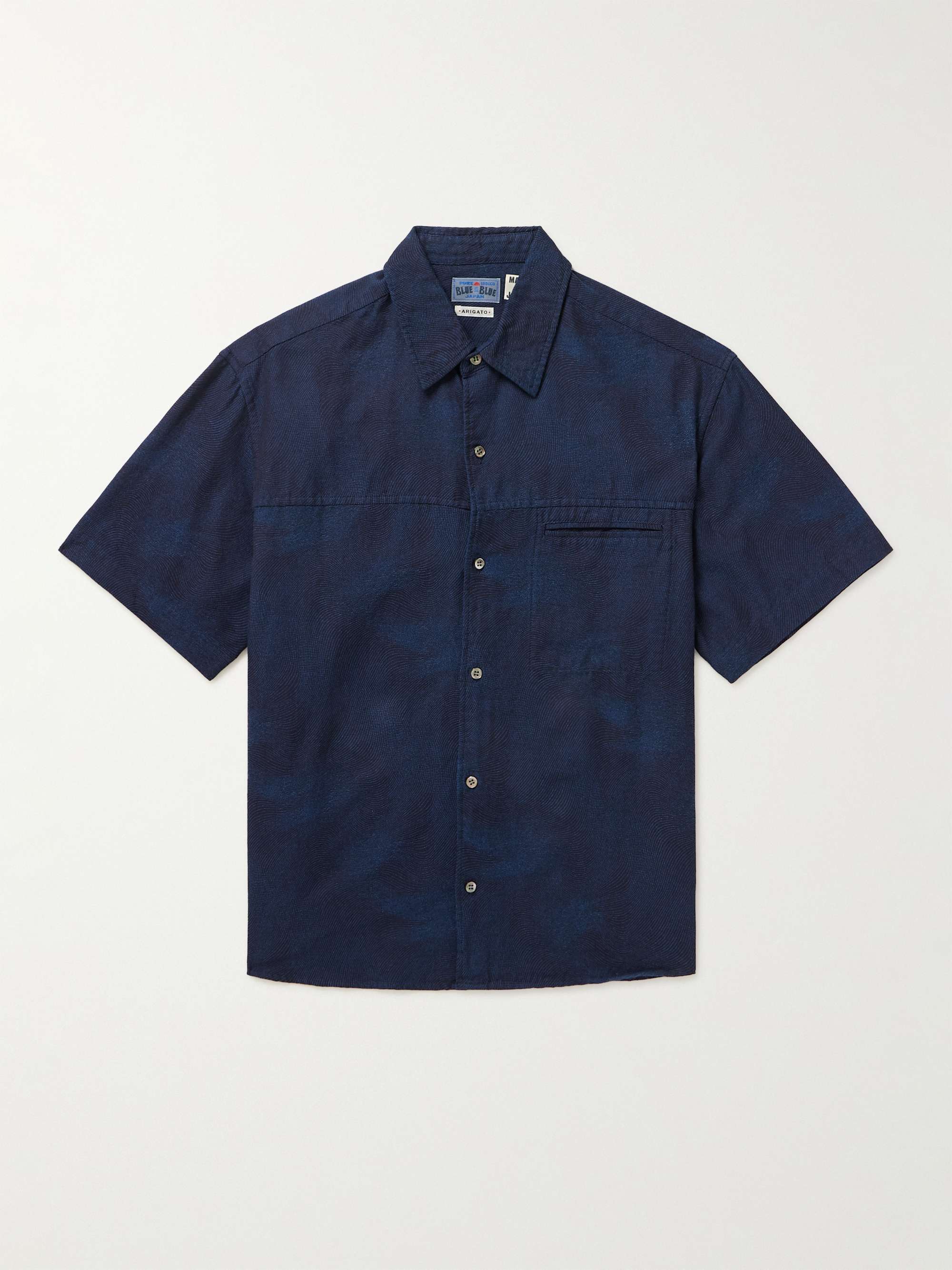 BLUE BLUE JAPAN Cotton-Jacquard Shirt for Men | MR PORTER