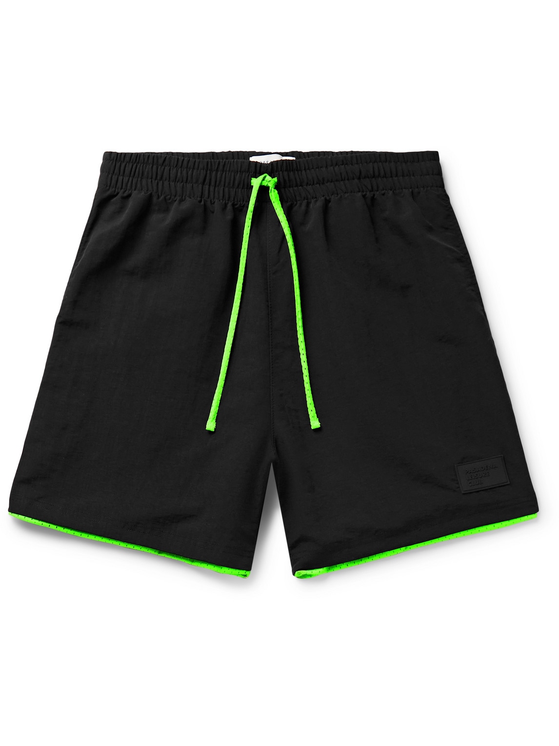 Practice Straight-Leg Logo-Appliquéd Nylon and Mesh Drawstring Shorts