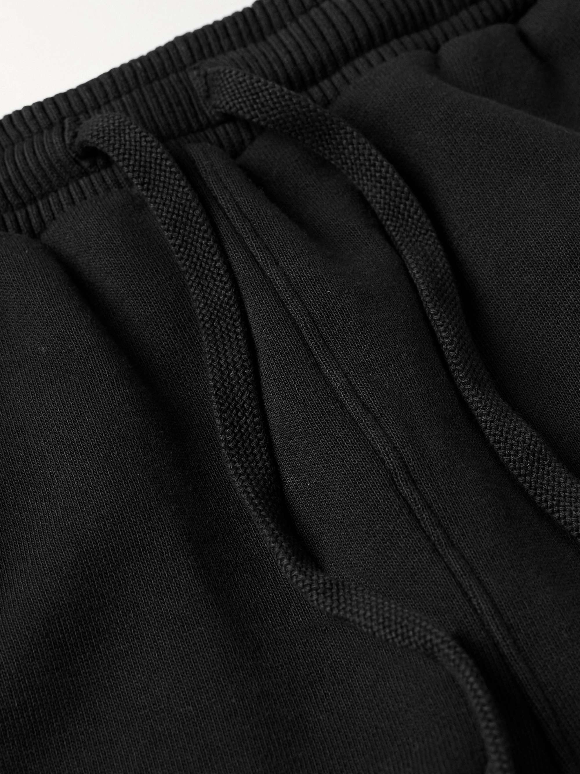 PASADENA LEISURE CLUB Puff Tapered Logo-Print Cotton-Jersey Sweatpants ...