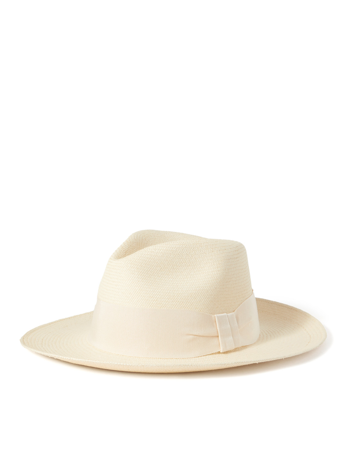 Rafael Grosgrain-Trimmed Straw Panama Hat