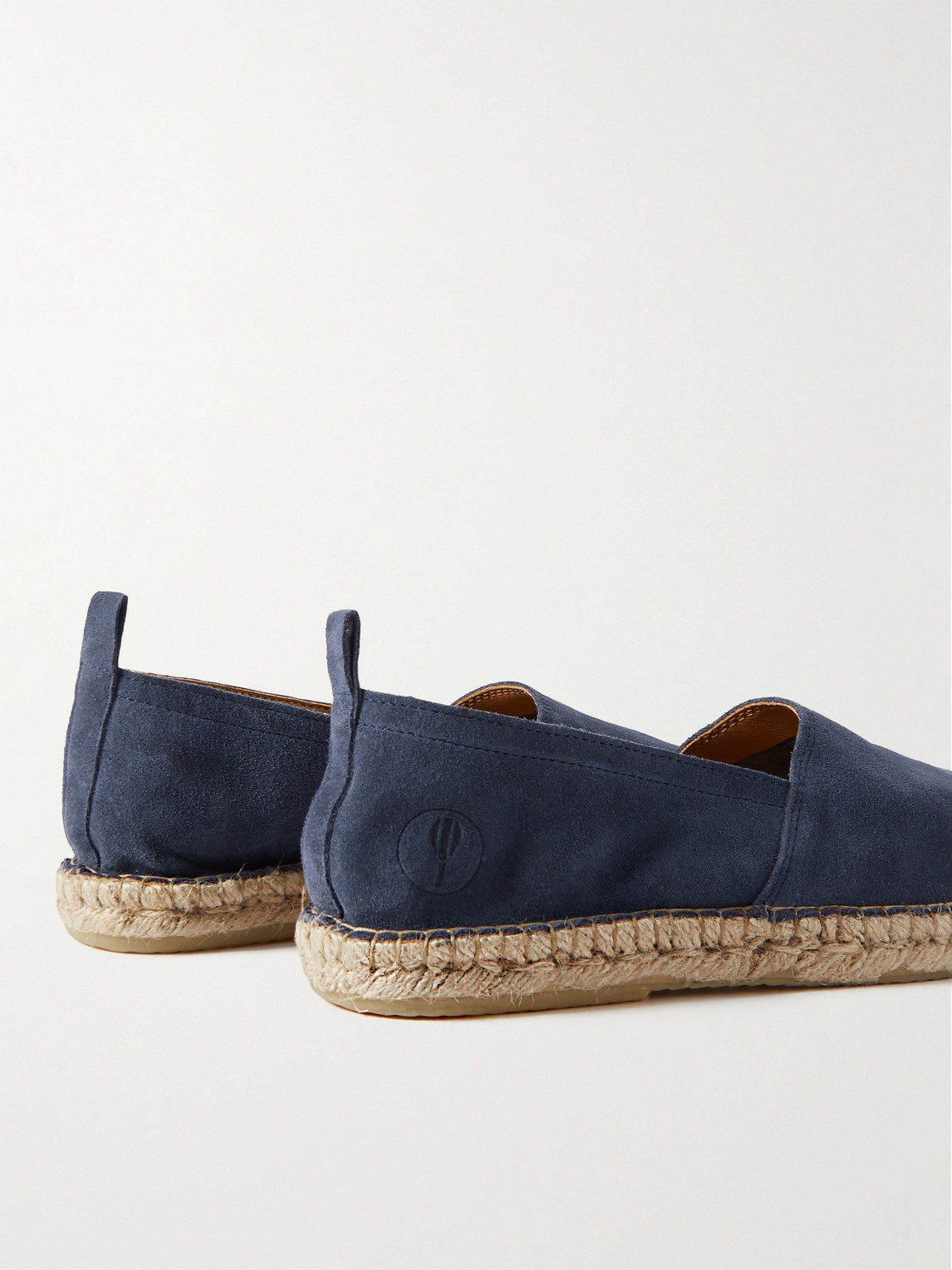 Shop Frescobol Carioca Helio Suede Espadrilles In Blue